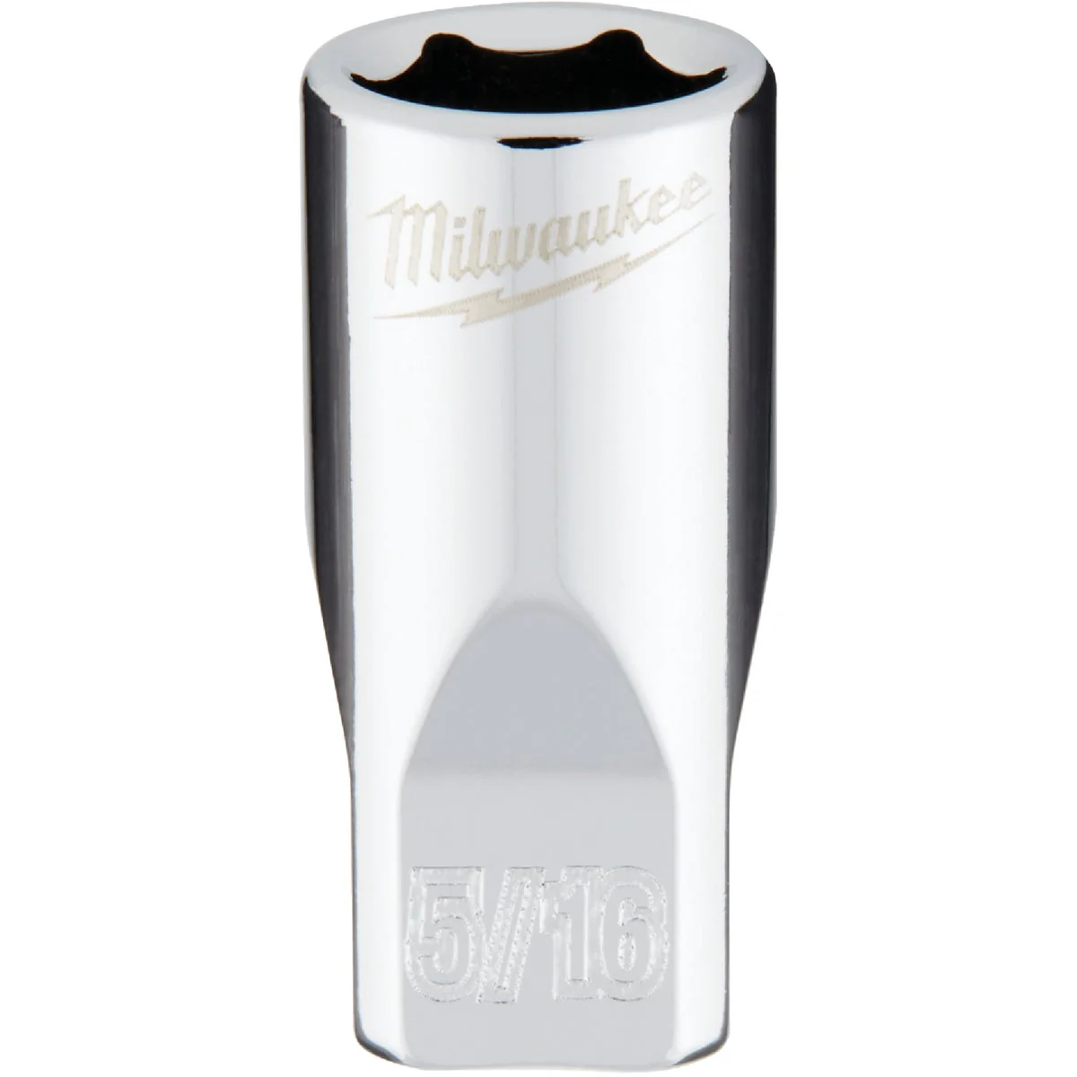 Comfortable Milwaukee 1 4 In. Drive 5 16 In. 6-Point Shallow Standard Socket with FOUR FLAT Sides Easy-to-Use