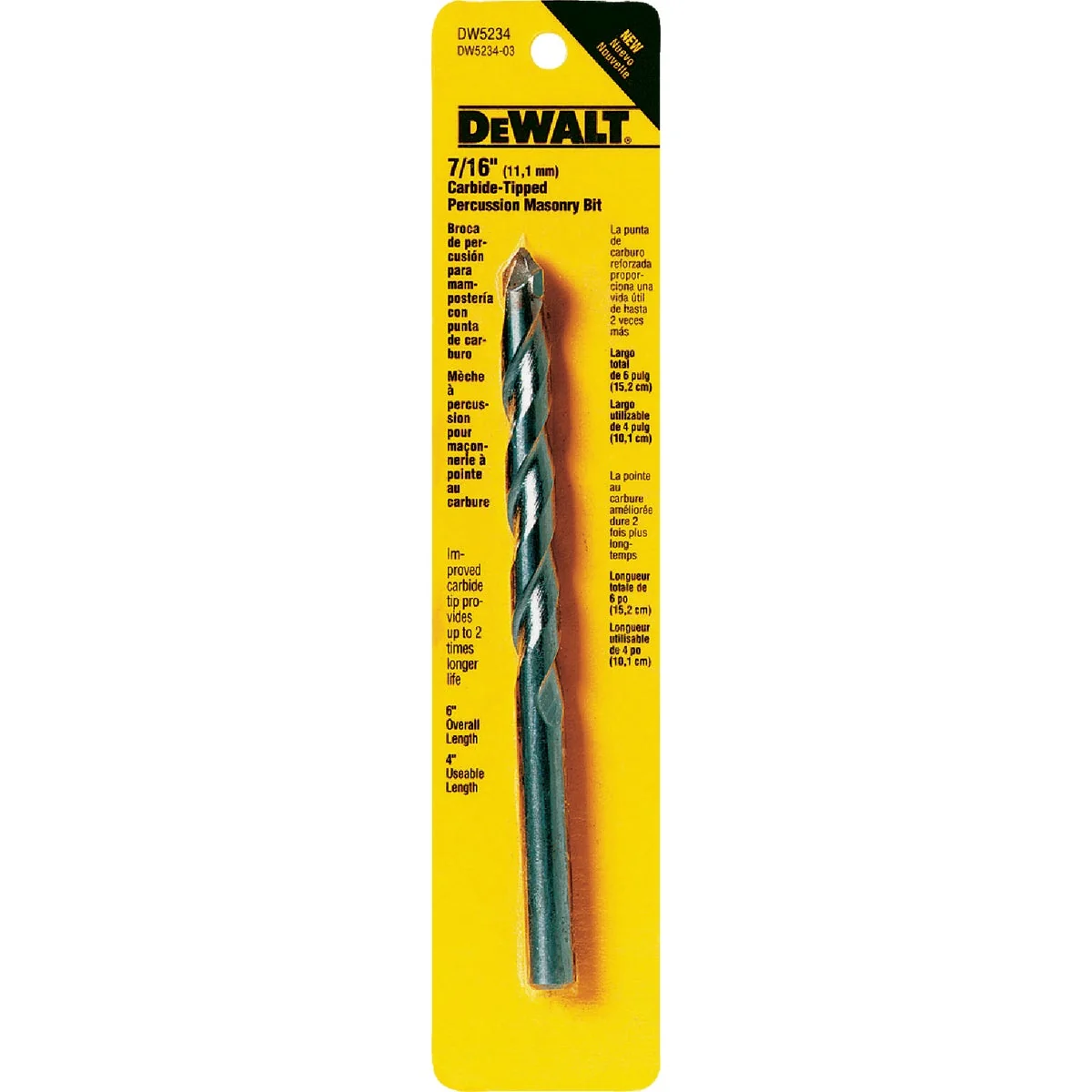 Smart DeWalt 7 16 In. x 6 In. Masonry Drill Bit Fine Crafted