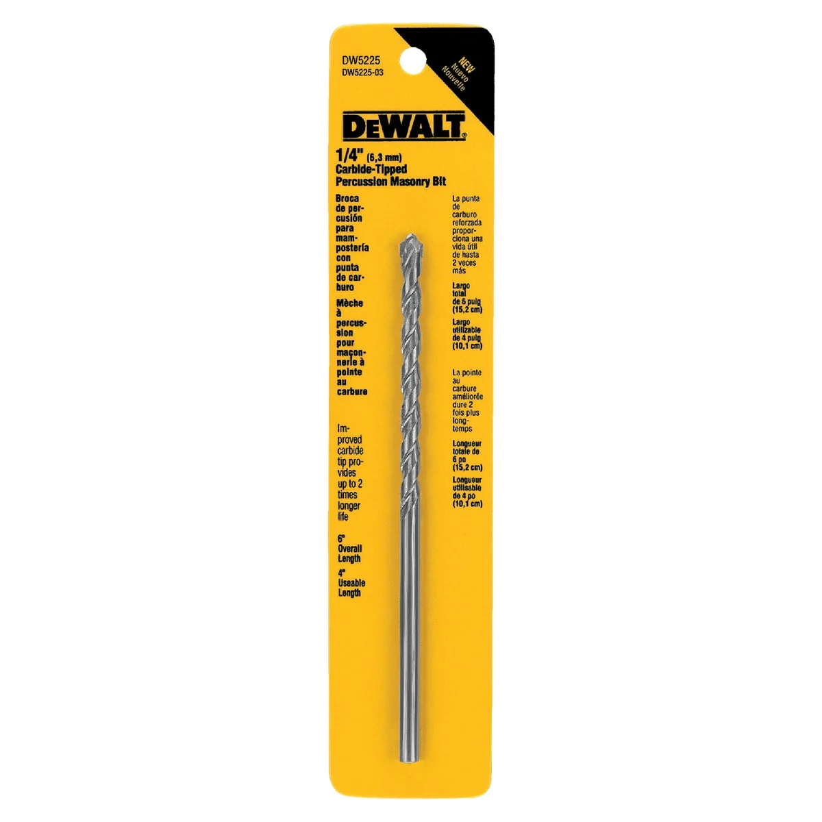 High-End DeWalt 1 4 In. x 6 In. Masonry Drill Bit Clean