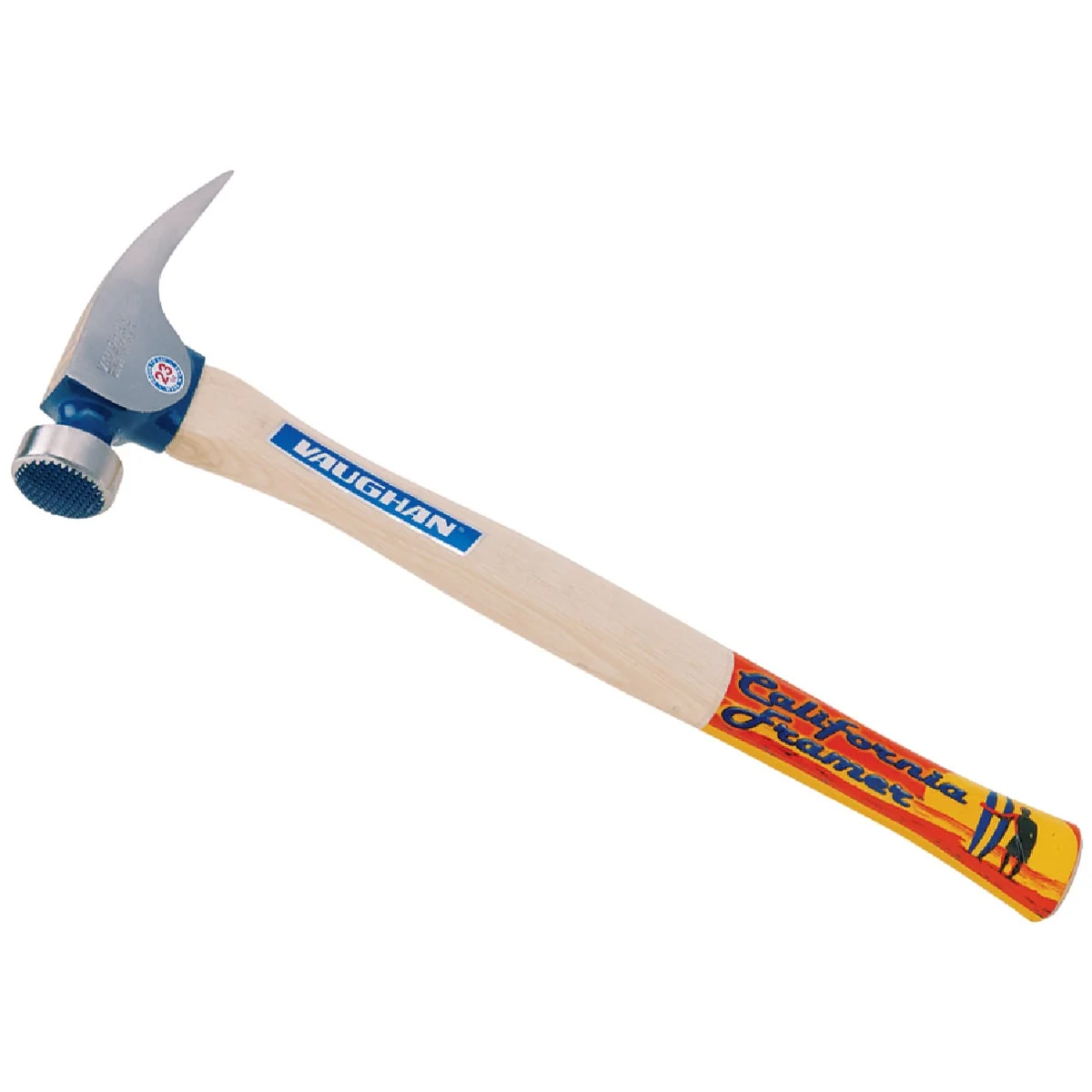 Efficient Vaughan California 23 Oz. Milled-Face Framing Hammer with Hickory Handle Detailed