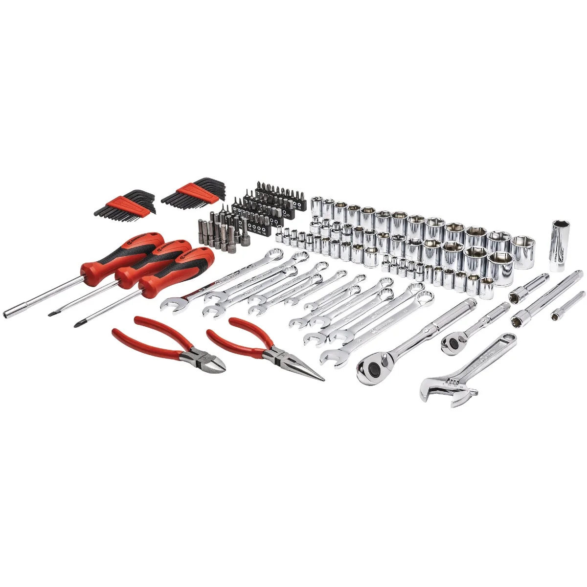 Carefully Designed Crescent 1 4 In. and 3 8 In. Drive 6-Point SAE Metric Professional Tool Set 150-Piece Selected