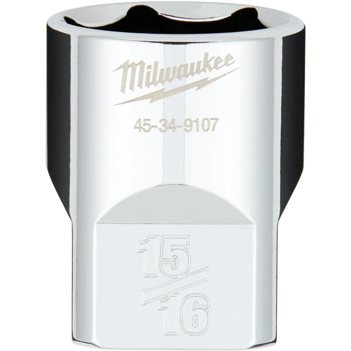 Environmentally Friendly Milwaukee 1 2 In. Drive 15 16 In. 6-Point Shallow Standard Socket with FOUR FLAT Sides Genuine