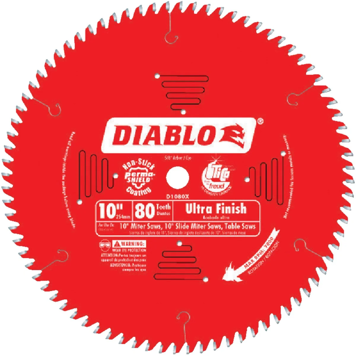 Specialty Diablo 10 In. 80-Tooth Ultra Finish Circular Saw Blade High-Grade