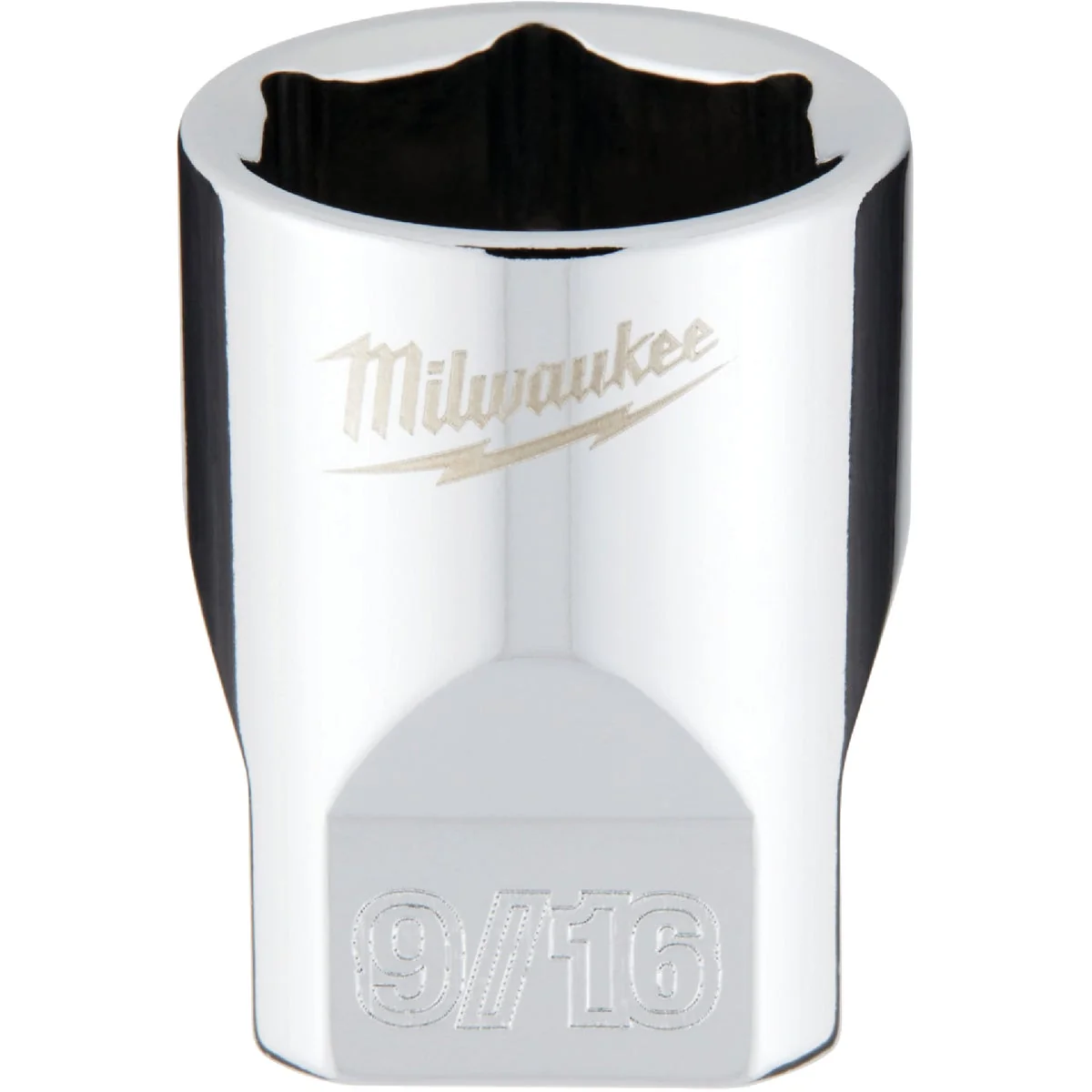 Durable Milwaukee 1 4 In. Drive 9 16 In. 6-Point Shallow Standard Socket with FOUR FLAT Sides Refined