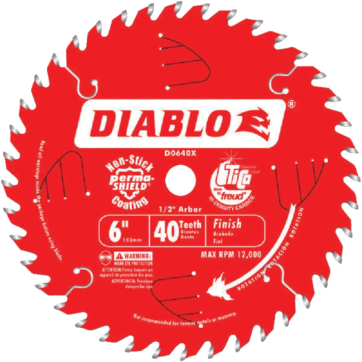 Innovative Diablo 6 In. 40-Tooth Finish Circular Saw Blade Efficient