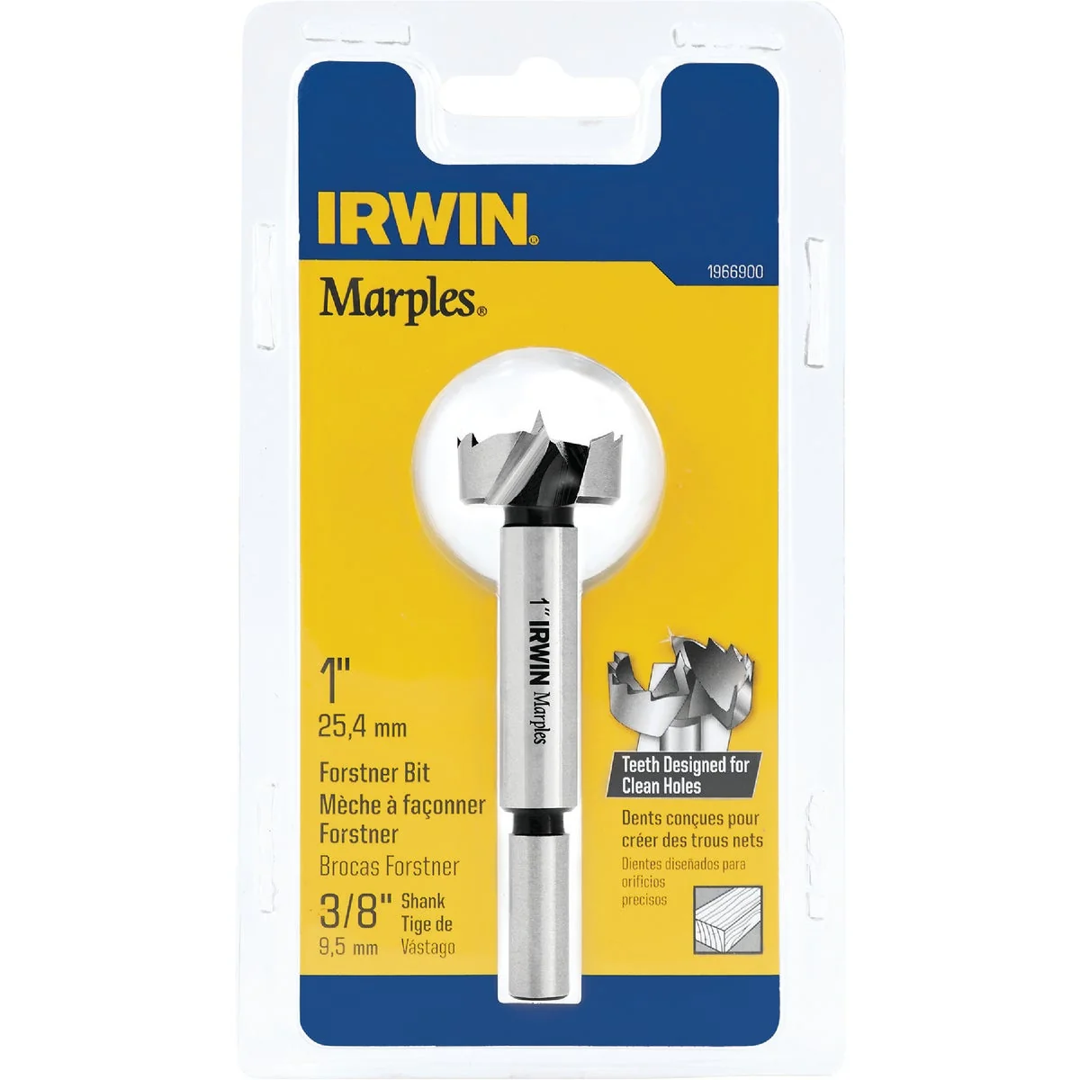 Crafted Irwin Marples 1 In. x 3-1 2 In. Reduced Forstner Drill Bit Effective