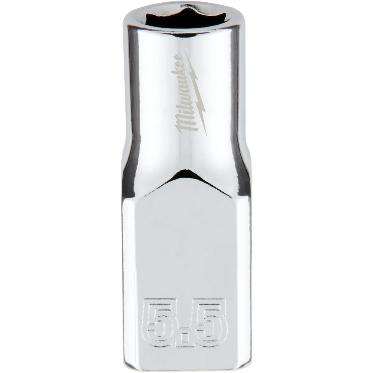 Dependable Milwaukee 1 4 In. Drive 5.5 mm 6-Point Shallow Metric Socket with FOUR FLAT Sides Crafted