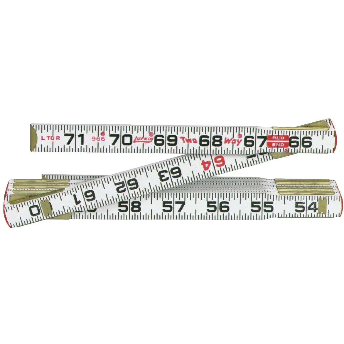 Excellent Lufkin 6 Ft. x 5 8 In. Two Way Folding Rule Green