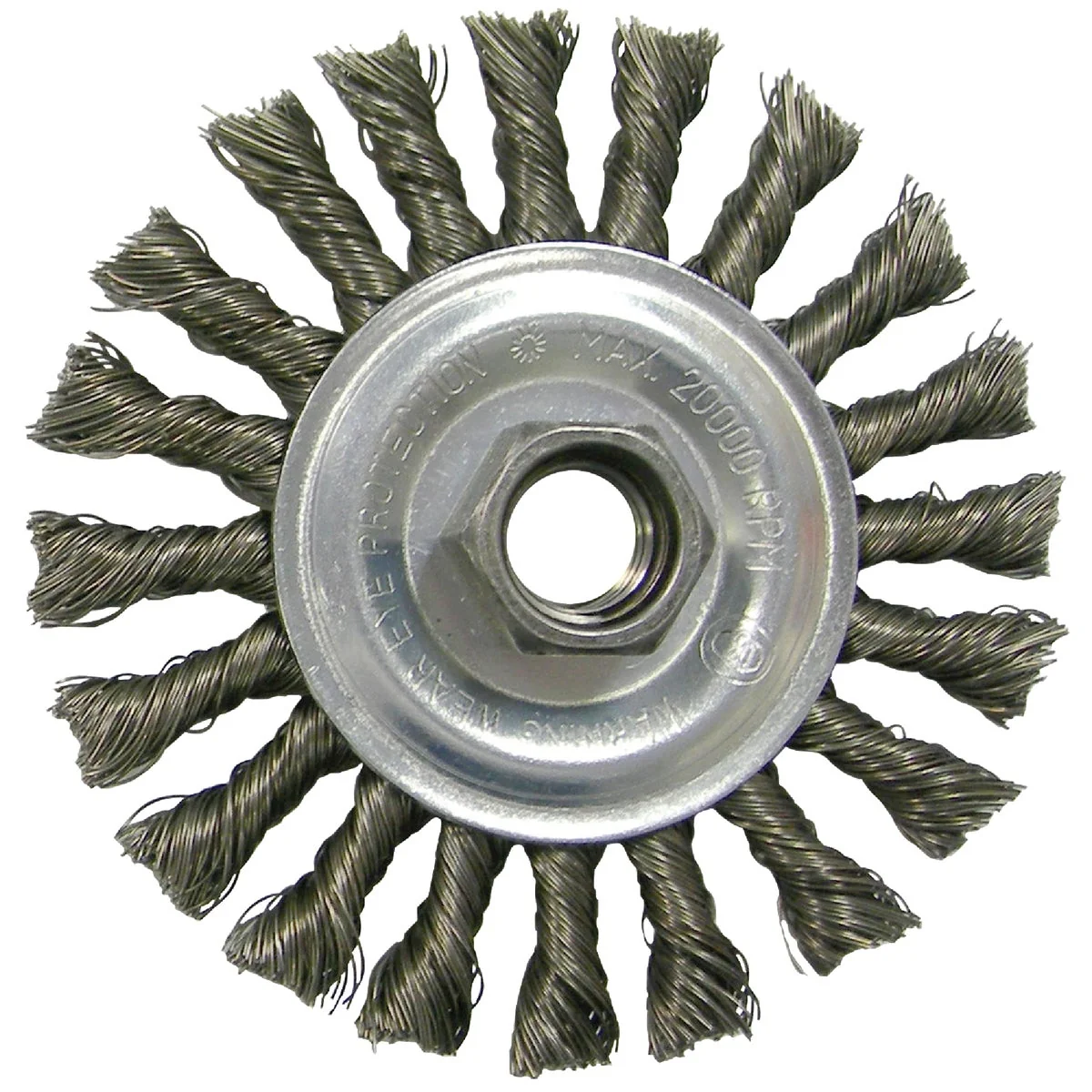 Lightweight Weiler Vortec 4 In. Twisted Knotted 0.020 In. Angle Grinder Wire Wheel Sustainable