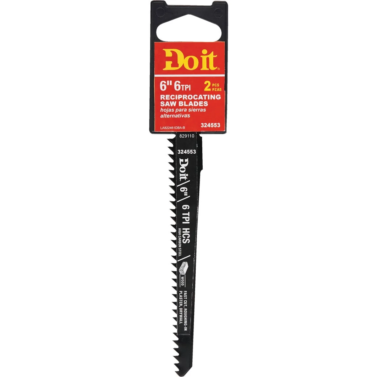 Secure Do it Carbon Steel 6 In. 6 TPI Wood Plastic Reciprocating Saw Blade 2-Pack Environmentally Friendly