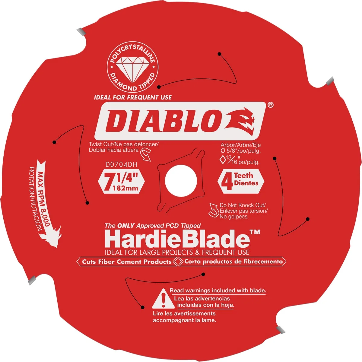 Smooth Diablo HardieBlade 7-1 4 In. 4-Tooth PCD Polycrystalline Diamond Fiber Cement Circular Saw Blade Contemporary