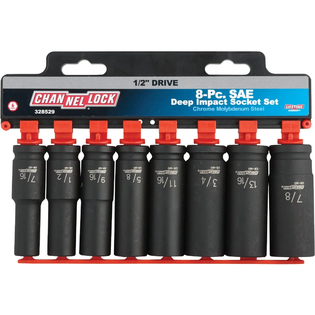 Fine Channellock Standard 1 2 In. Drive 6-Point Deep Impact Driver Set 8-Piece Responsible