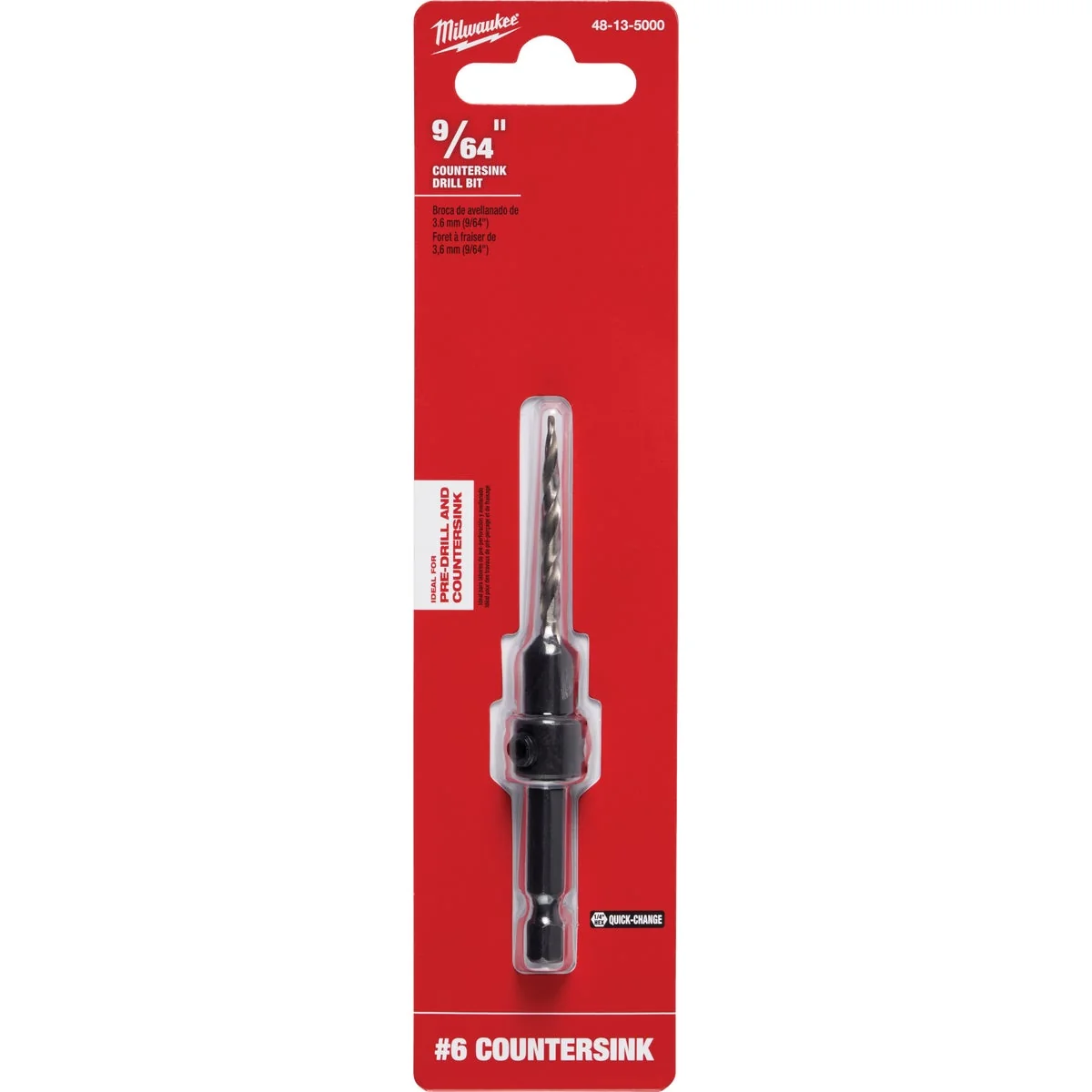 Professional Milwaukee 6 - 9 64 In. High Speed Steel Countersink Bit Minimalist