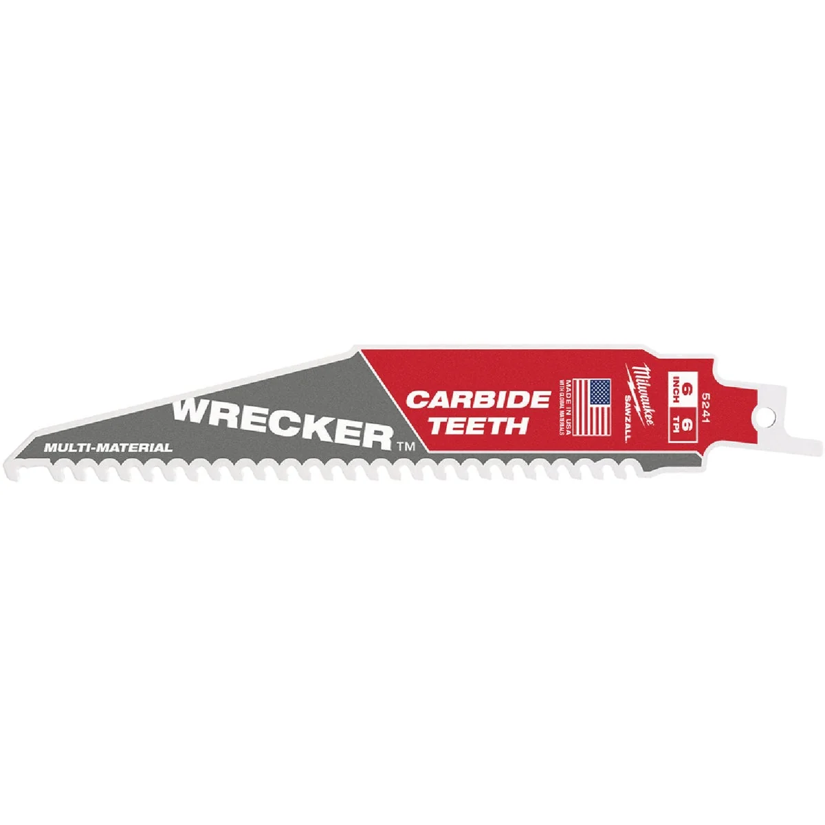 Excellent Milwaukee The Wrecker Sawzall 6 In. 6 TPI Multi-Material Reciprocating Saw Blade Casual