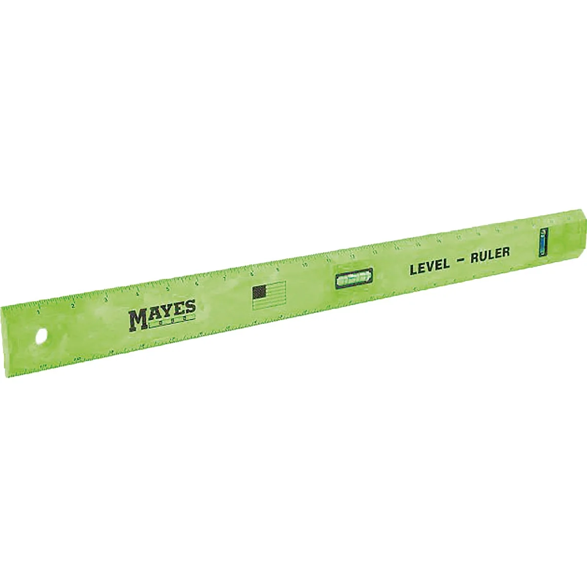 Exclusive Mayes 24 In. Polystyrene Straight Edge Ruler with Level Fine