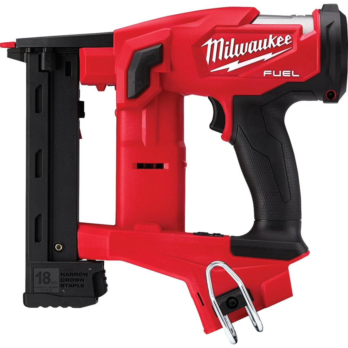 Comfortable Milwaukee M18 FUEL 18 Volt Lithium-Ion 1 4 In. Narrow Crown Brushless Cordless Finish Stapler Bare Tool Easy-to-Use