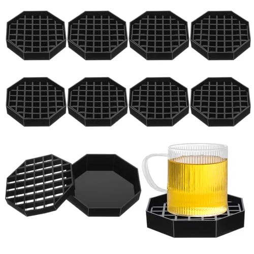 Soft 8 Pcs Octagon Drip Tray with Honeycomb Grid 8 Count Advanced