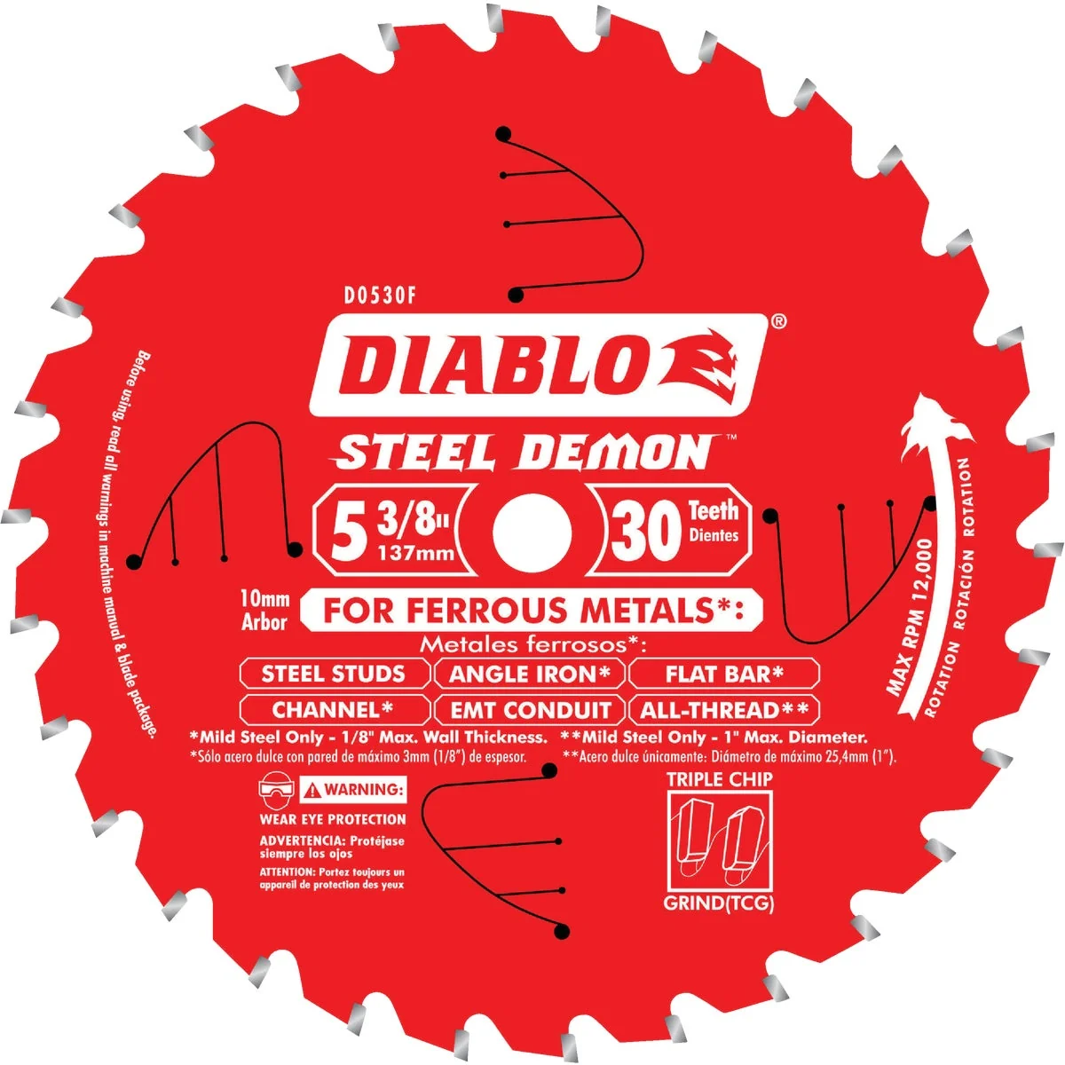 Organic Diablo Steel Demon 5-3 8 In. 30-Tooth Ferrous Metals Circular Saw Blade 10 mm Arbor Stylish