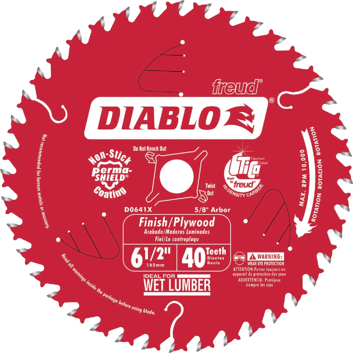 Proven Diablo 6-1 2 In. 40-Tooth Finish Plywood Circular Saw Blade Secure