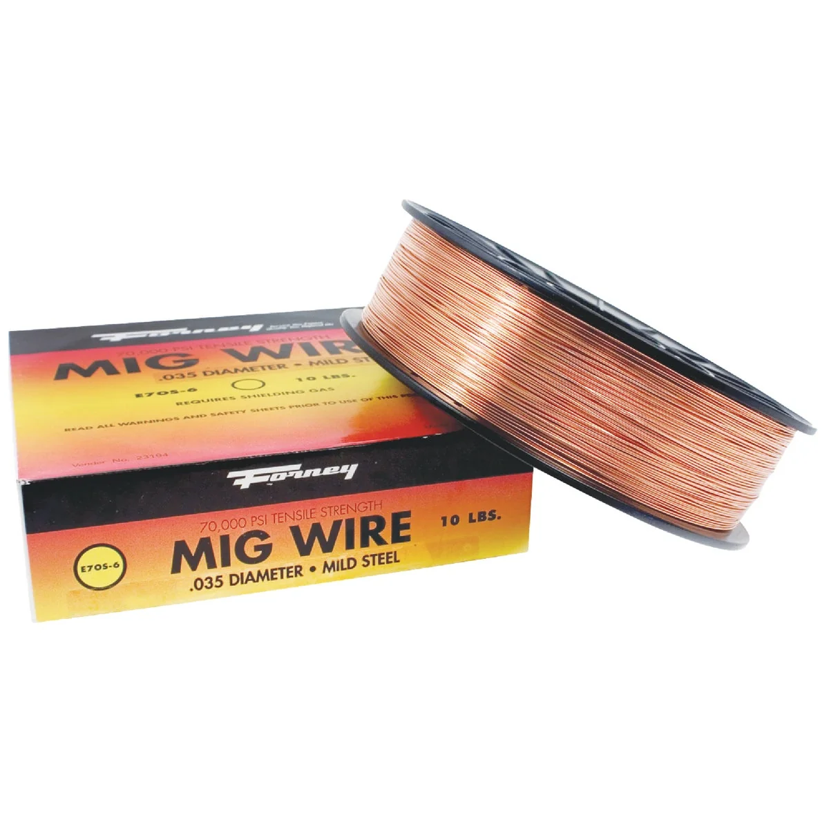Stylish Forney ER70S-6 Mild Steel Mig Wire 0.035 In. 10 Lb. Clean