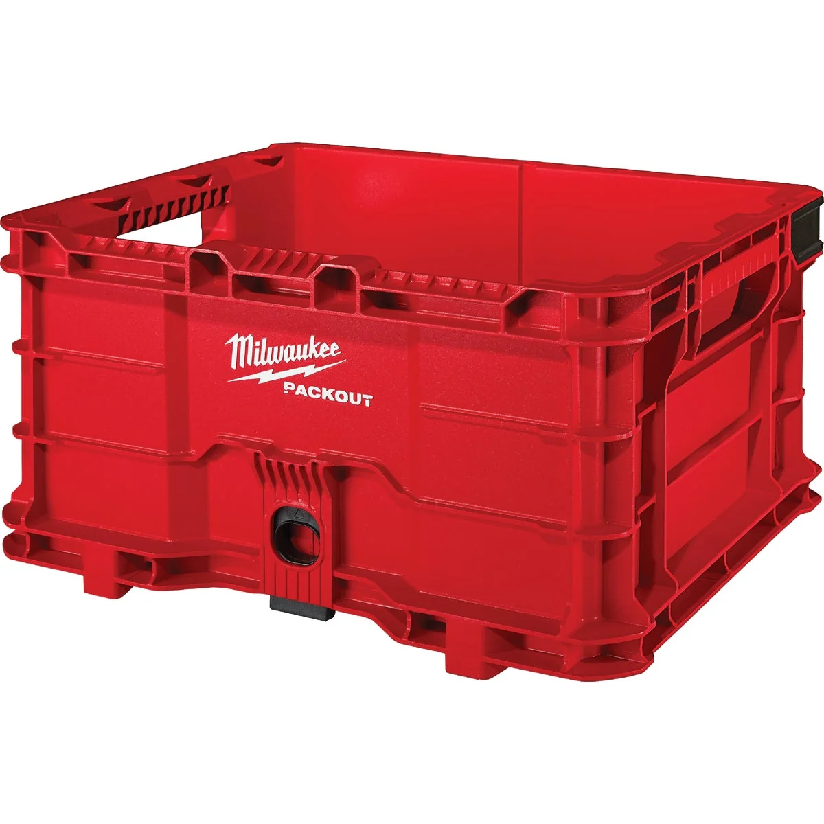 World-Class Milwaukee PACKOUT 50 Lb. Red Storage Tote Practical