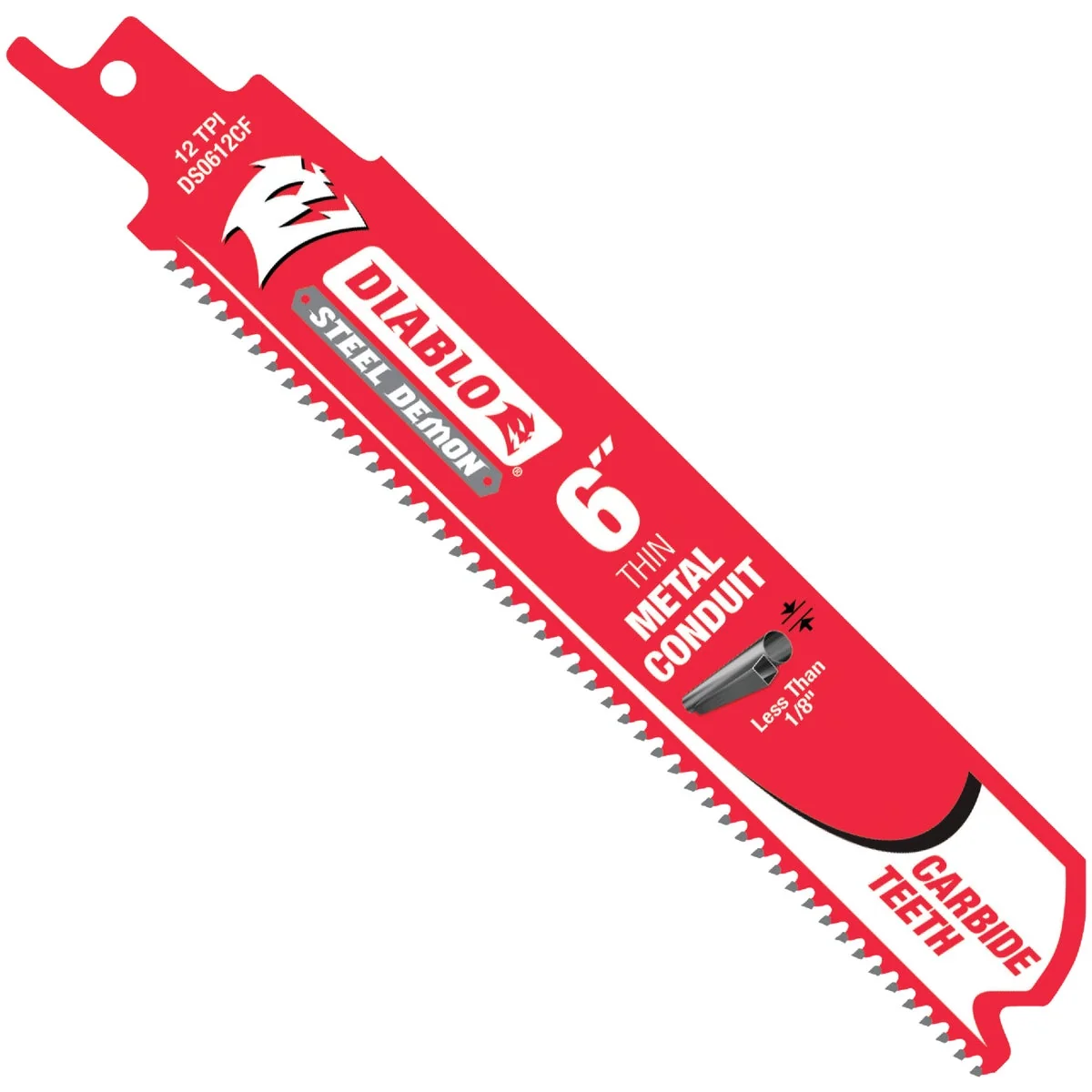 Exclusive Diablo Steel Demon Carbide 6 In. 12 TPI Thin Metal Demolition Reciprocating Saw Blade Fine