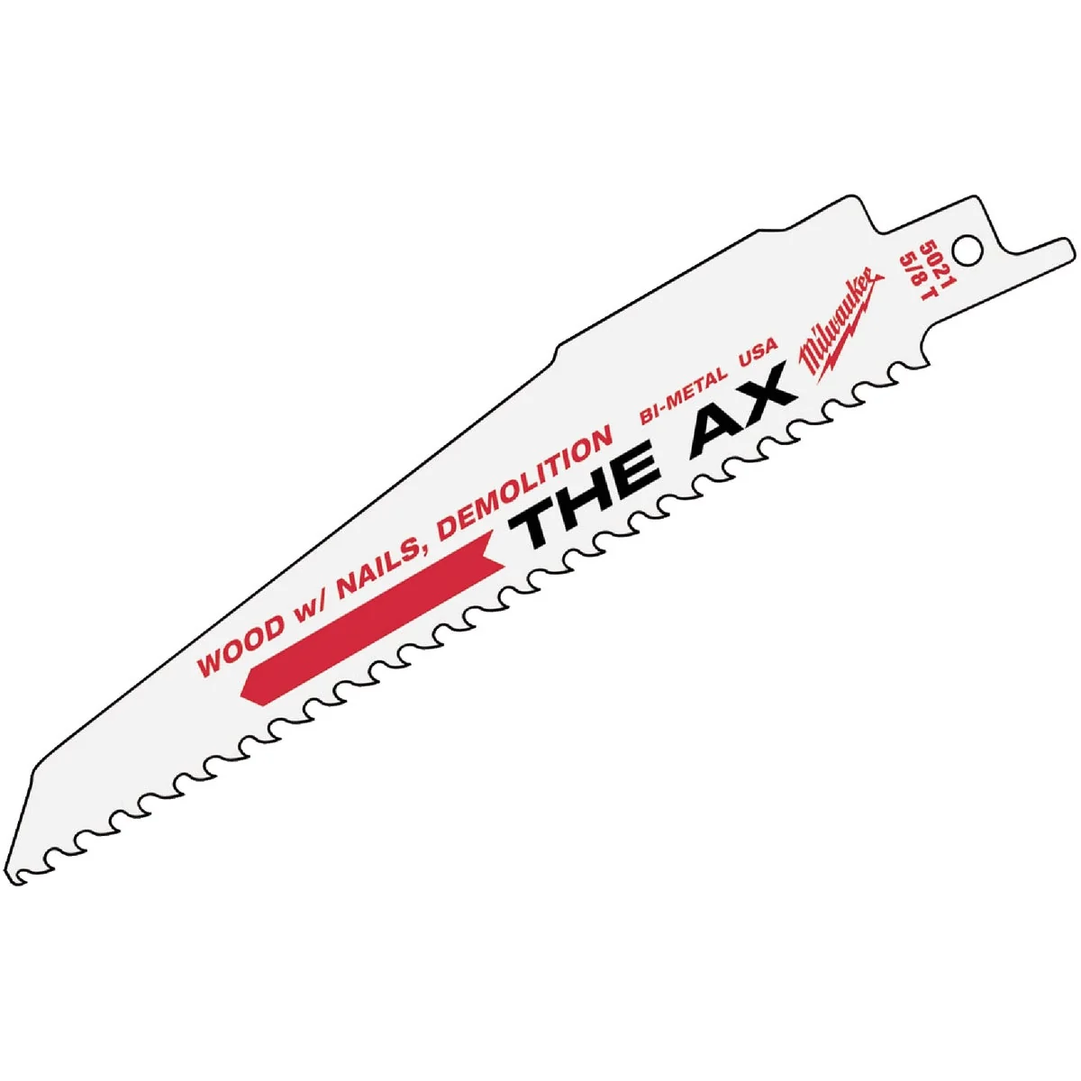 Trusted Milwaukee Sawzall THE AX 12 In. 5 TPI Wood w Nails Demolition Reciprocating Saw Blade 25-Pack Next-Generation