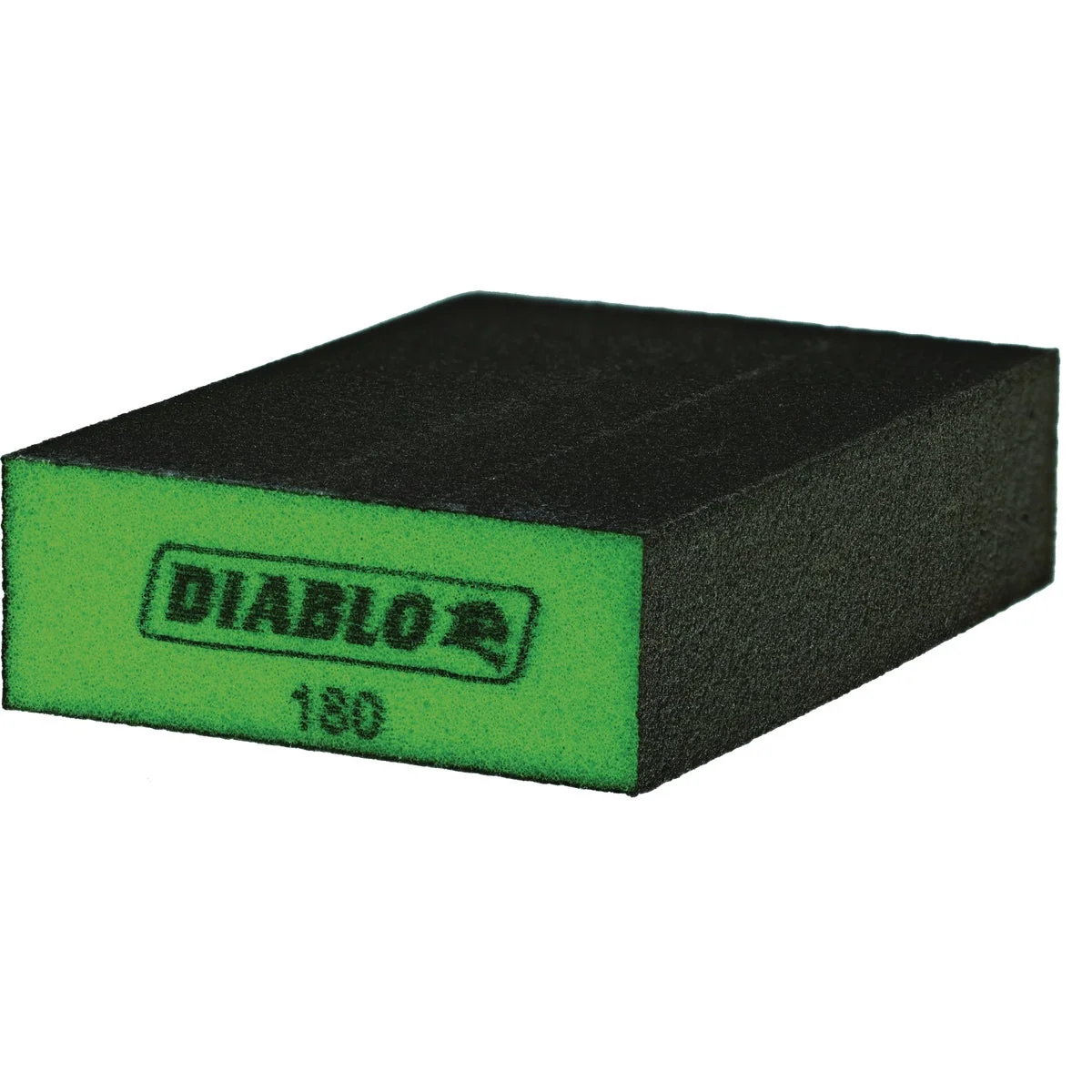 Elite Diablo 2-1 2 In. x 4 In. x 1 In. 180 Grit Ultra Fine Flat Edge Sanding Sponge Green