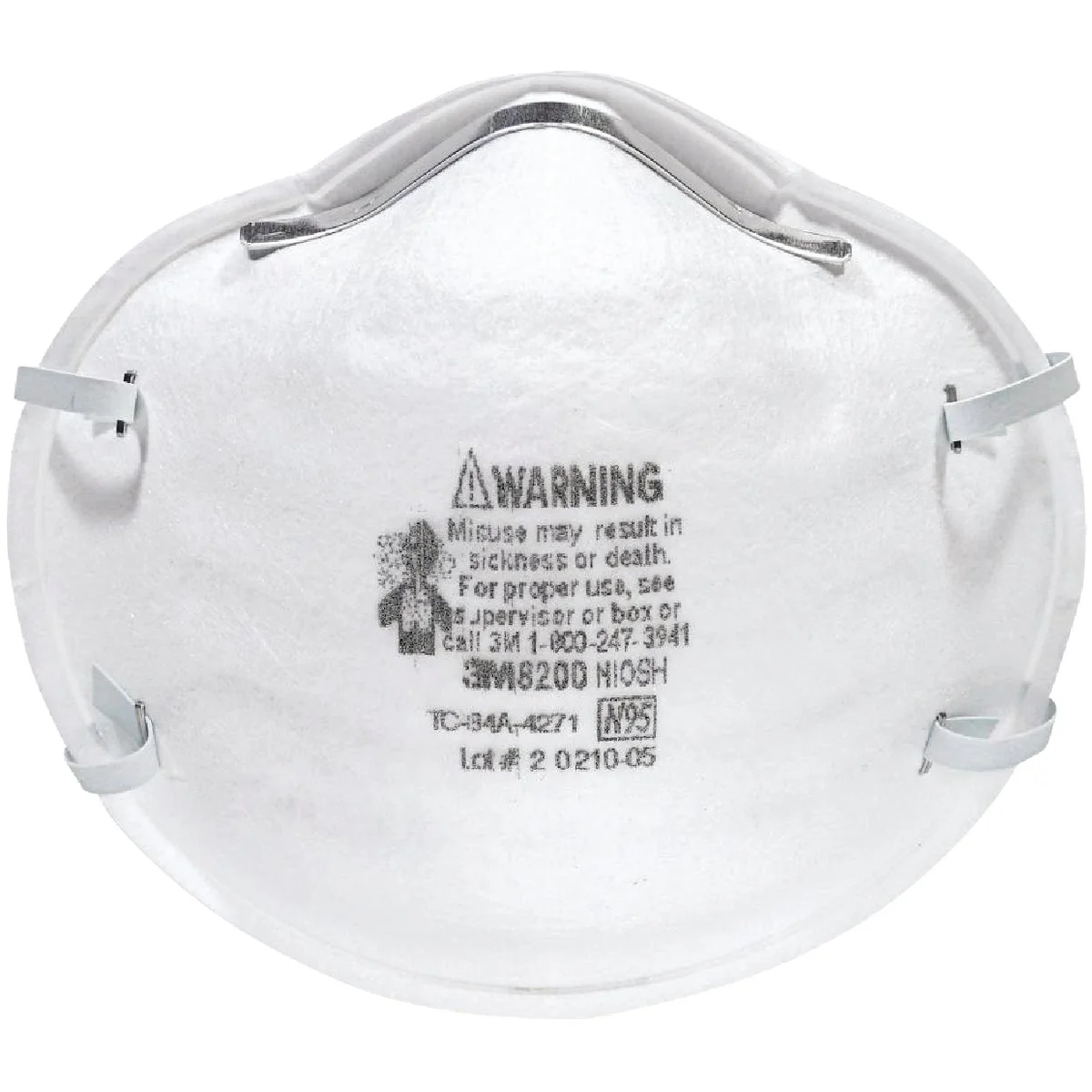 Natural 3M N95 Sanding and Fiberglass Respirator 10-Pack Reliable