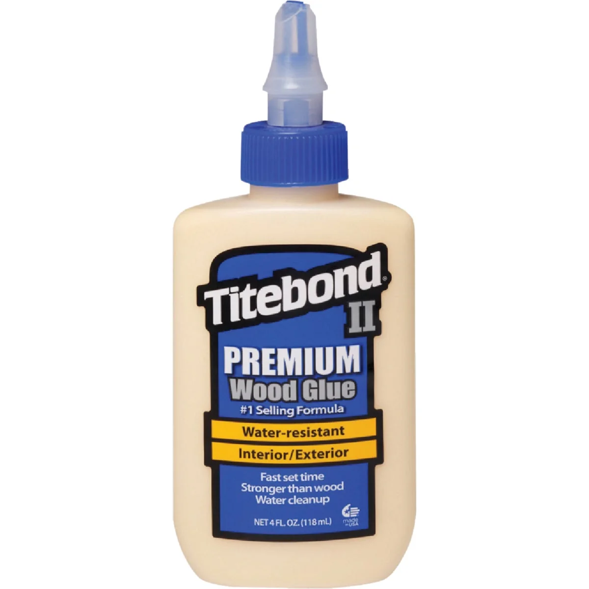 Powerful Titebond II 4 Oz. Premium Wood Glue Expertly Made