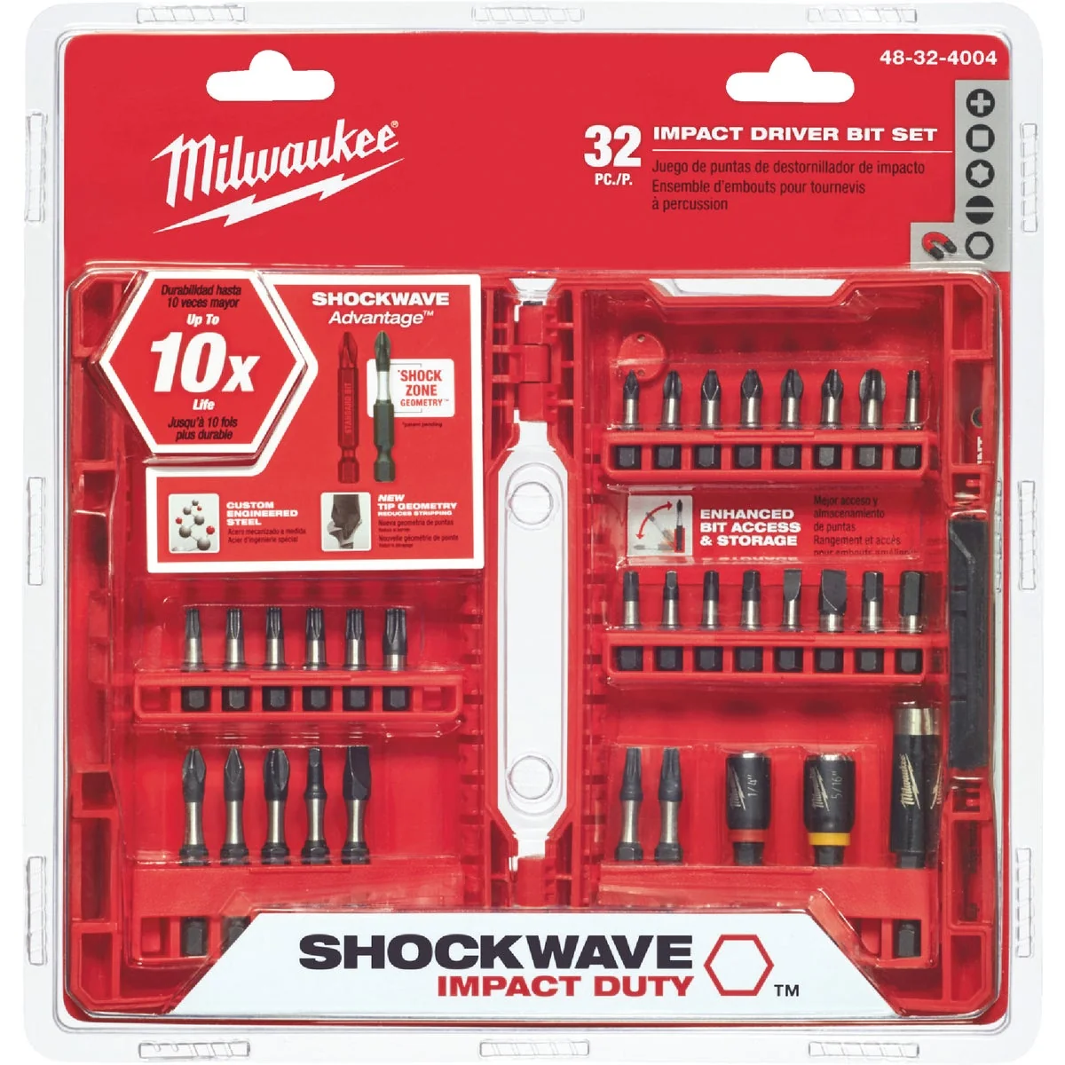 Fashionable Milwaukee Shockwave Impact Screwdriver Bit Set 32-Piece World-Class