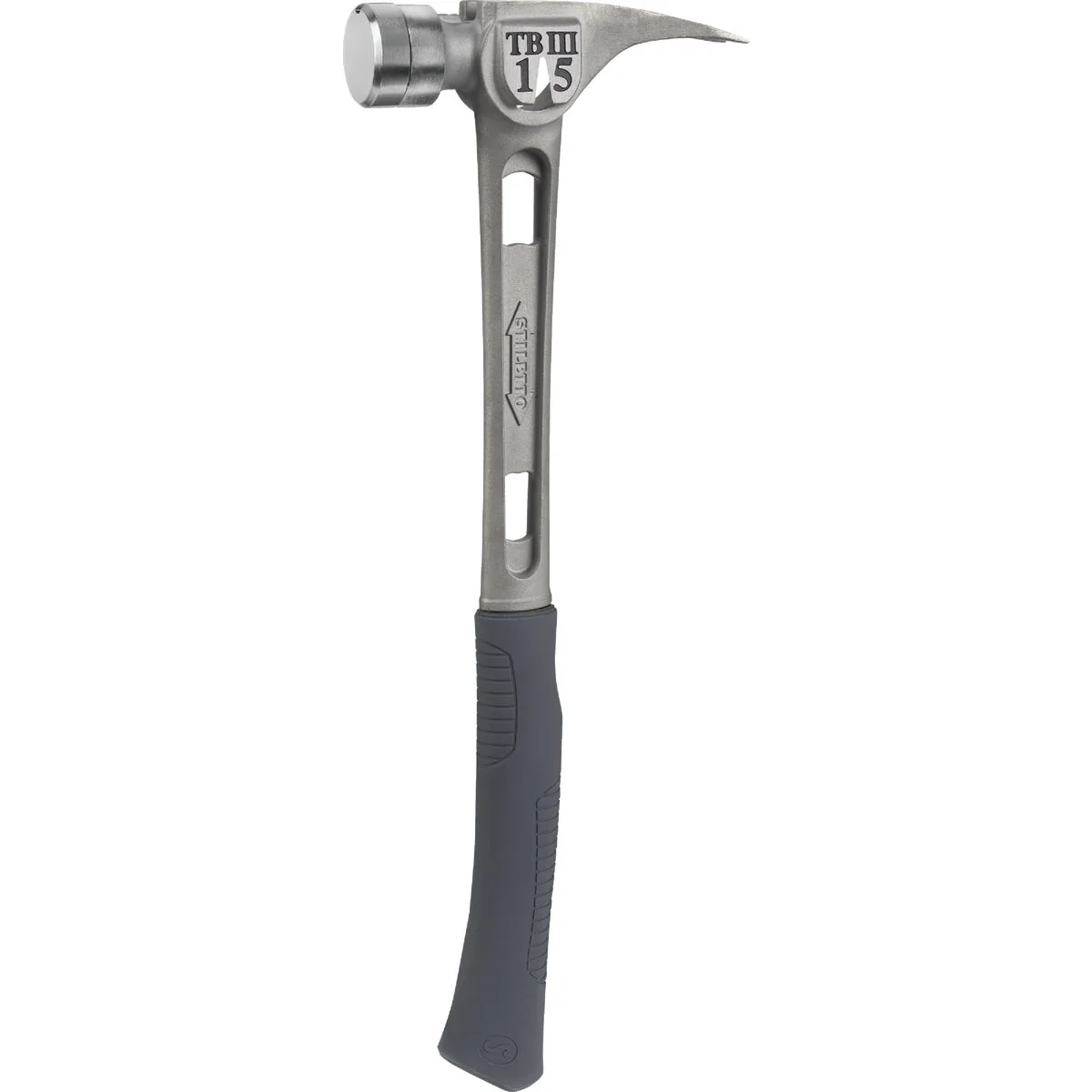 Stiletto Ti-Bone III 15 Oz. Smoothed-Face Framing Hammer with Curved Titanium Handle Proven