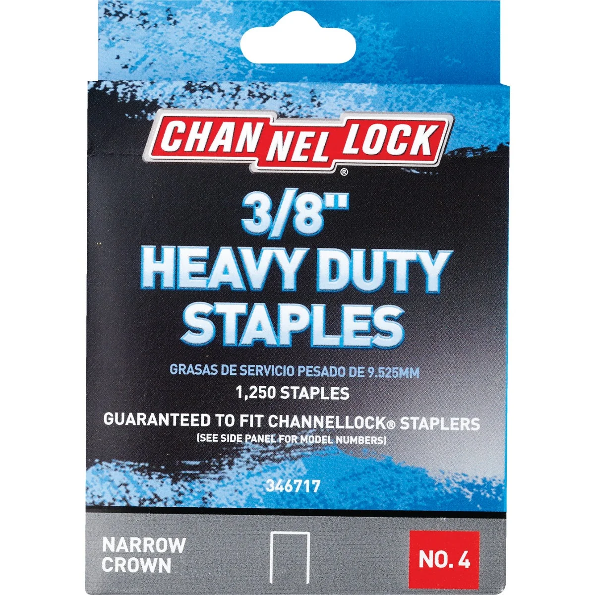 Unique Channellock No. 4 Heavy-Duty Narrow Crown Staple 3 8 In. 1250-Pack Efficient