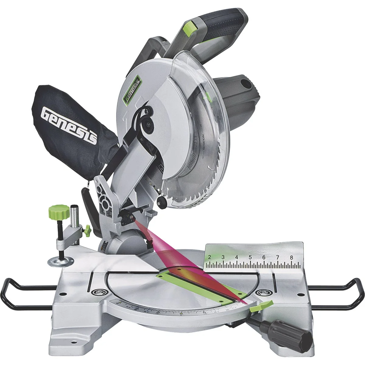 Safe Genesis 10 In. 15-Amp Compound Miter Saw with Laser Guide Practical