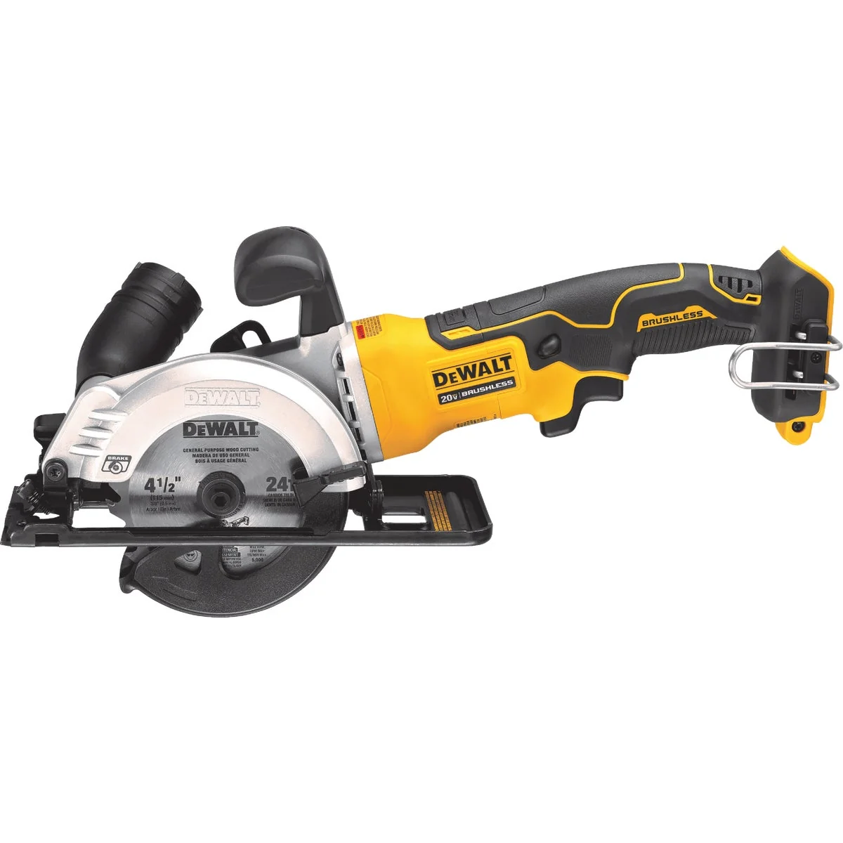 Optimized DeWalt Atomic 20-Volt MAX Lithium-Ion Brushless 4-1 2 In. Cordless Circular Saw Bare Tool Superior