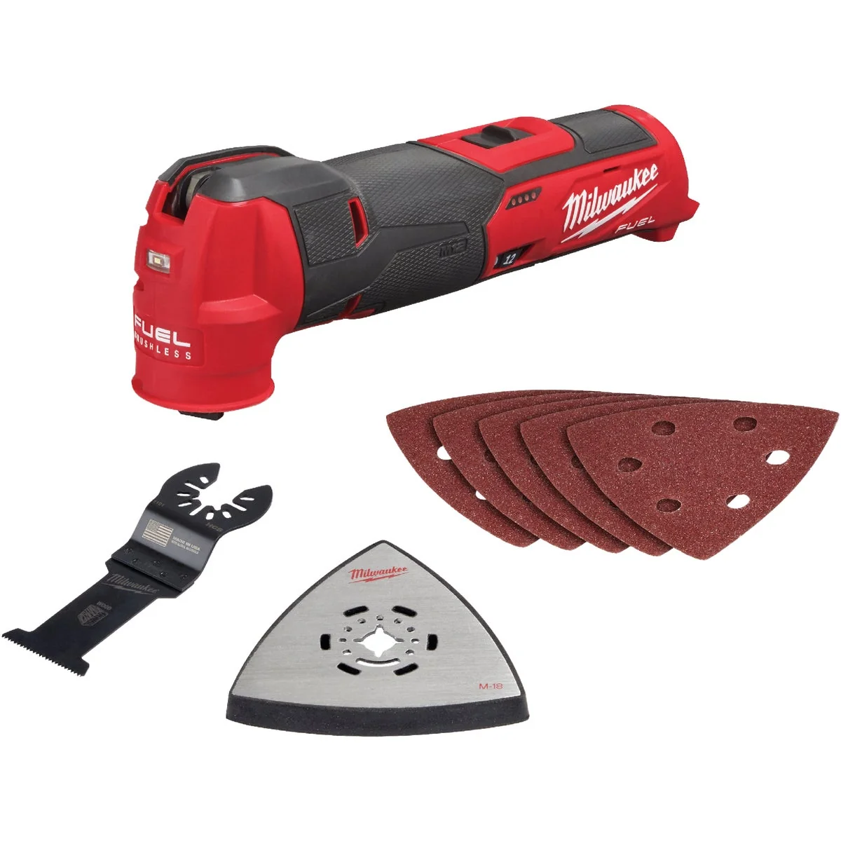 Original Design Milwaukee M12 FUEL 12 Volt Lithium-Ion Brushless Cordless Oscillating Multi-Tool Bare Tool Durable