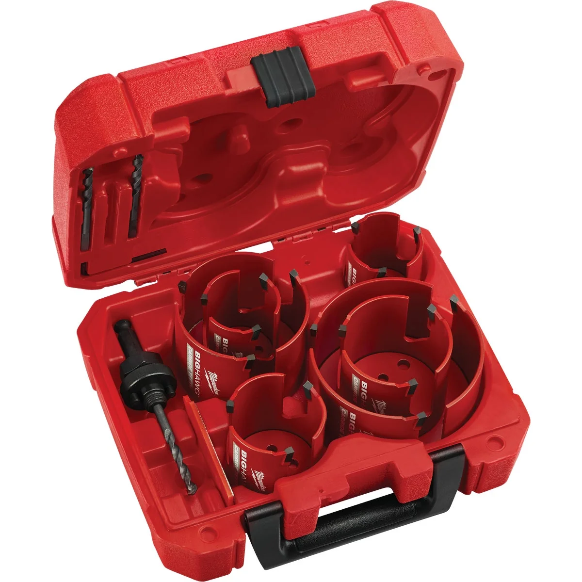 Specialty Milwaukee BIG HAWG Carbon-Tipped Hole Saw Set 10-Piece Crafted