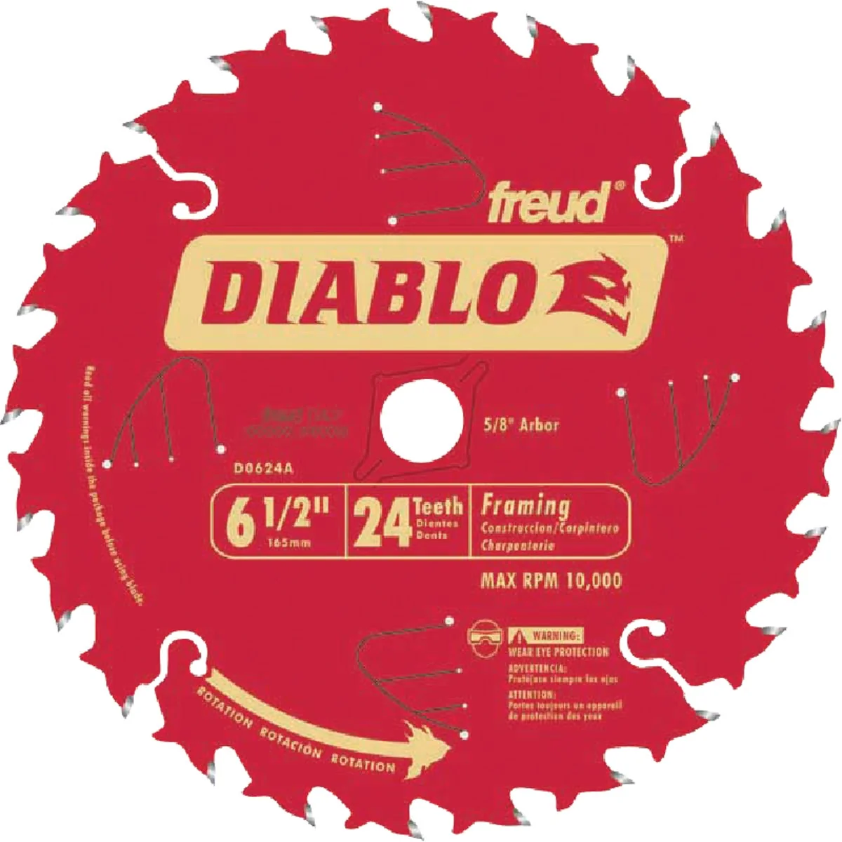 First-Class Diablo 6-1 2 In. 24-Tooth Framing Circular Saw Blade Bulk Advanced