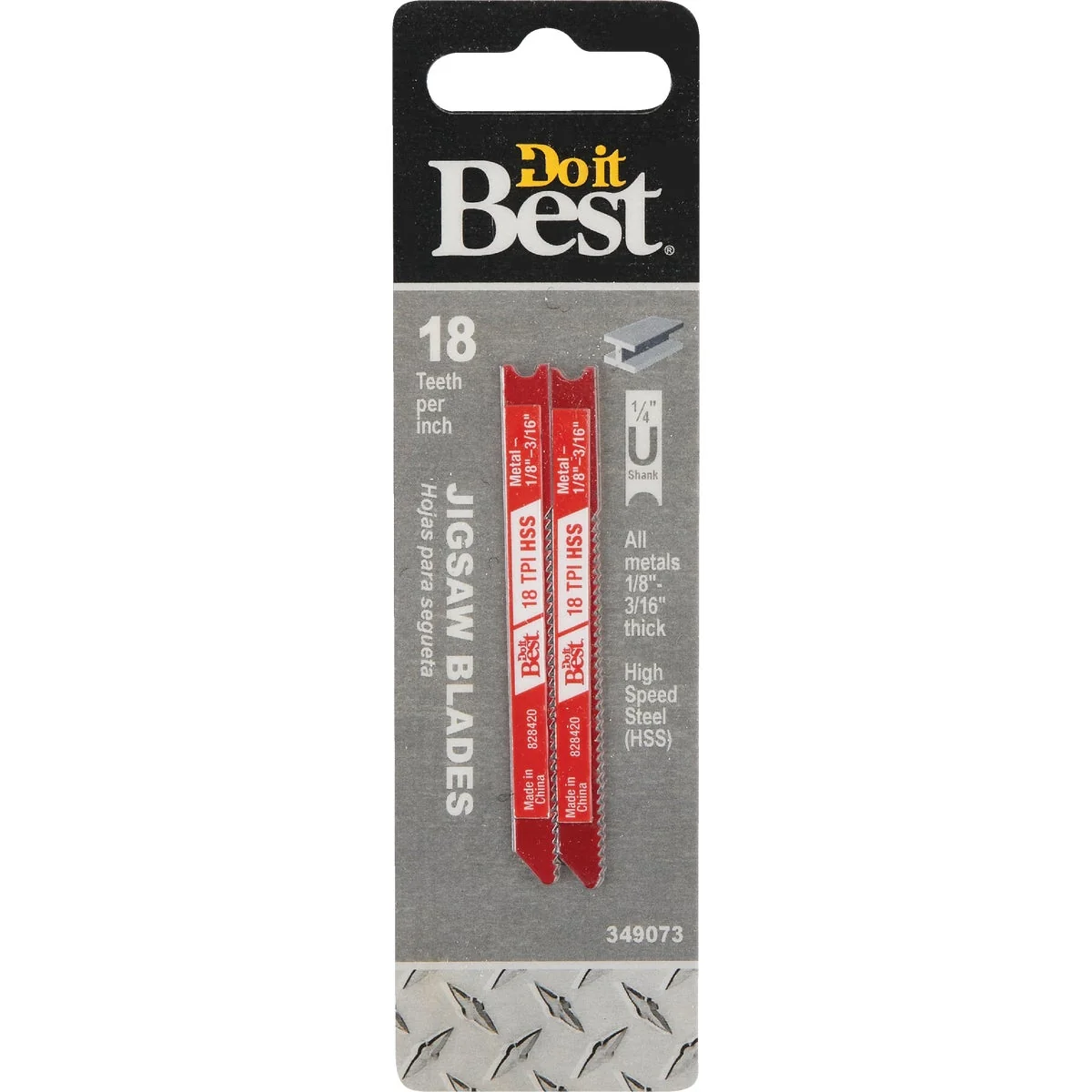 Easy-to-Use Do it U-Shank 3 In. x 18 TPI High Speed Steel Jig Saw Blade Metal 1 8 to 3 16 In. 2-Pack Reliable