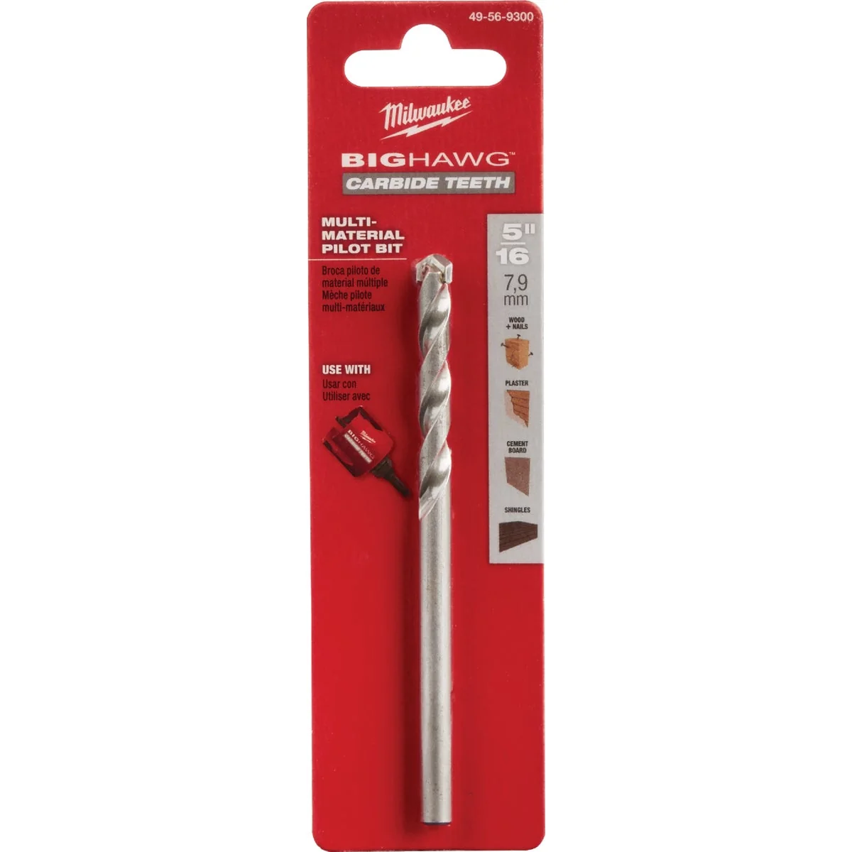 Dependable Milwaukee Big Hawg 5 16 In. x 4-1 2 In. Pilot Drill Bit Powerful