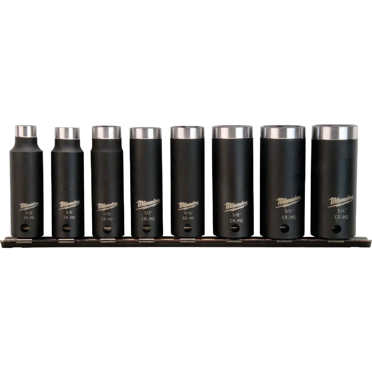 Smooth Milwaukee SHOCKWAVE Standard 3 8 In. Drive 6-Point Deep Impact Driver Set 8-Piece Environmentally Friendly