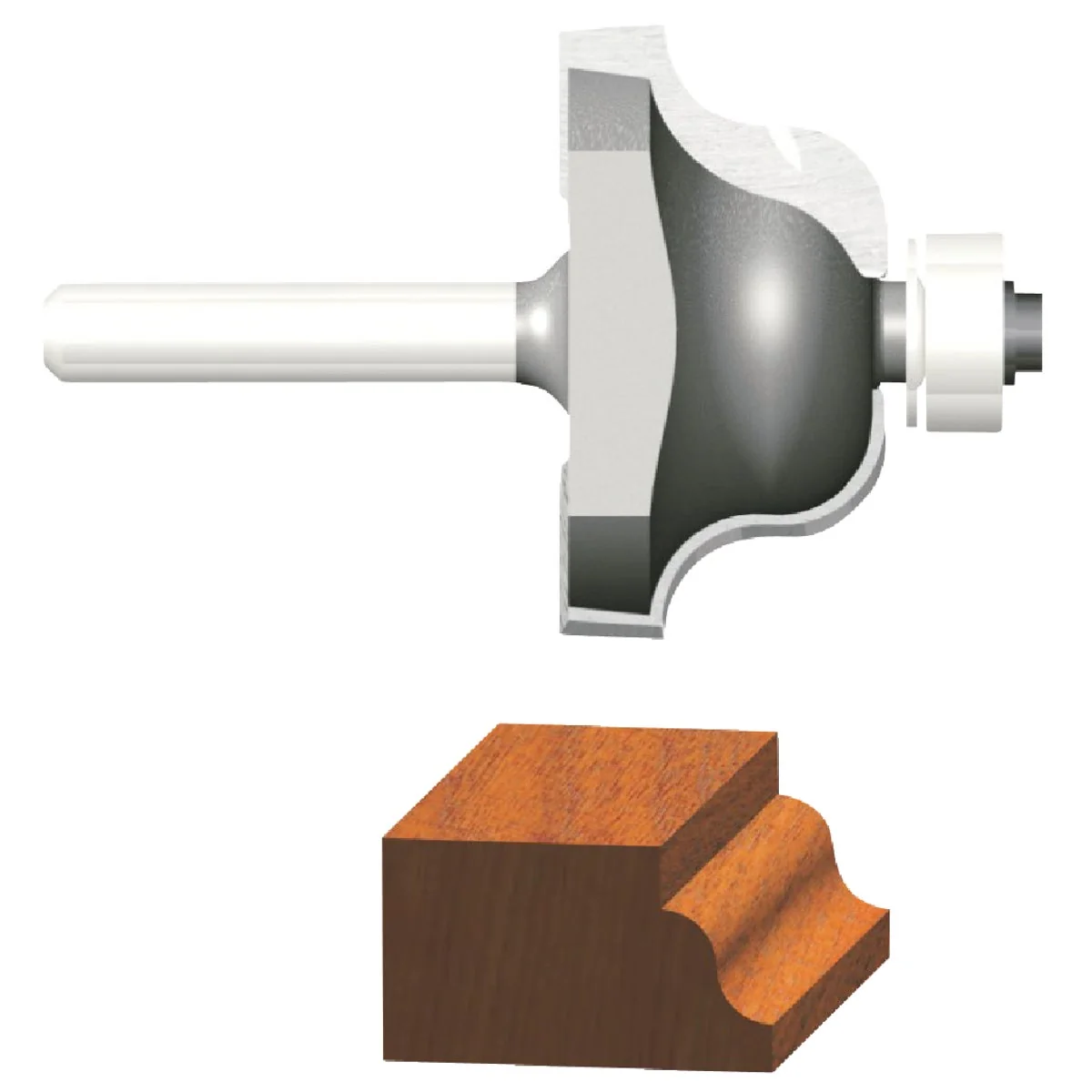 Premium Material Vermont American Roman Carbide Tip 5 32 In. Ogee Bit Reusable