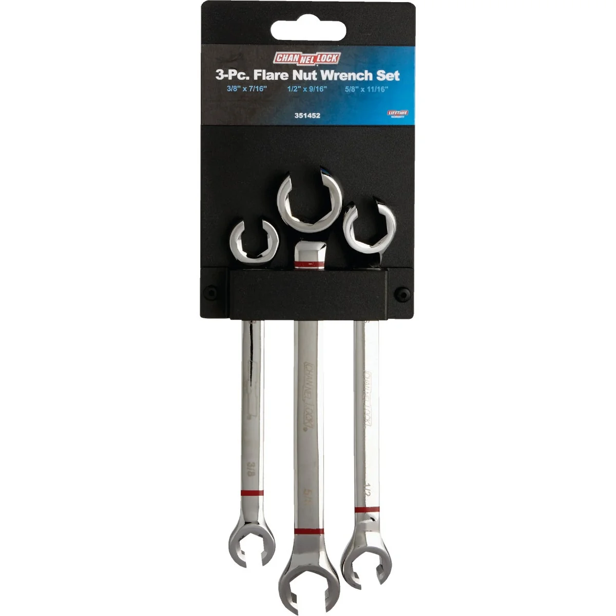 Effective Channellock Standard 6-Point Flare Nut Wrench Set 3-Piece Authentic