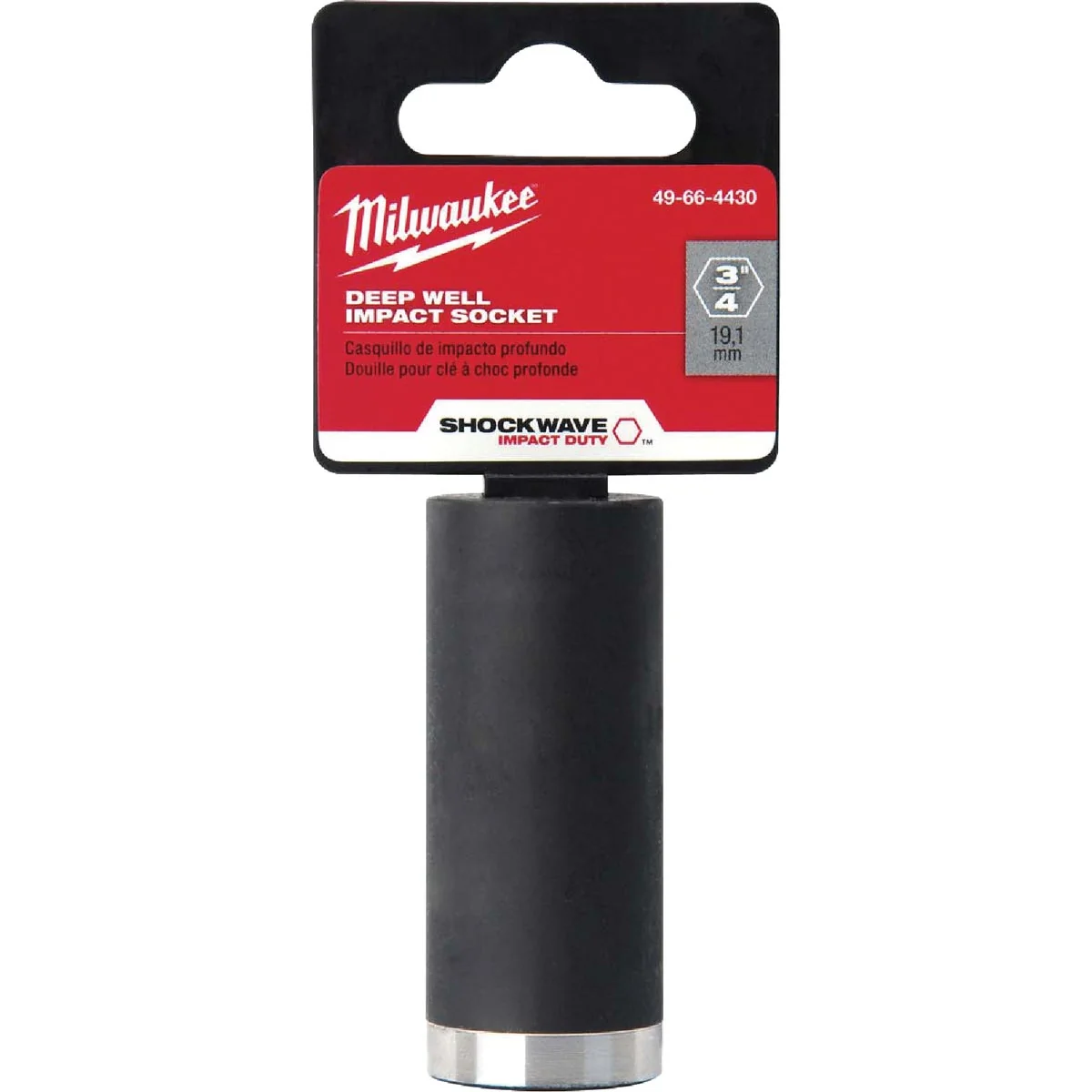 Elegant Milwaukee SHOCKWAVE 3 8 In. Drive 11 16 In. 6-Point Deep Standard Impact Socket Organic