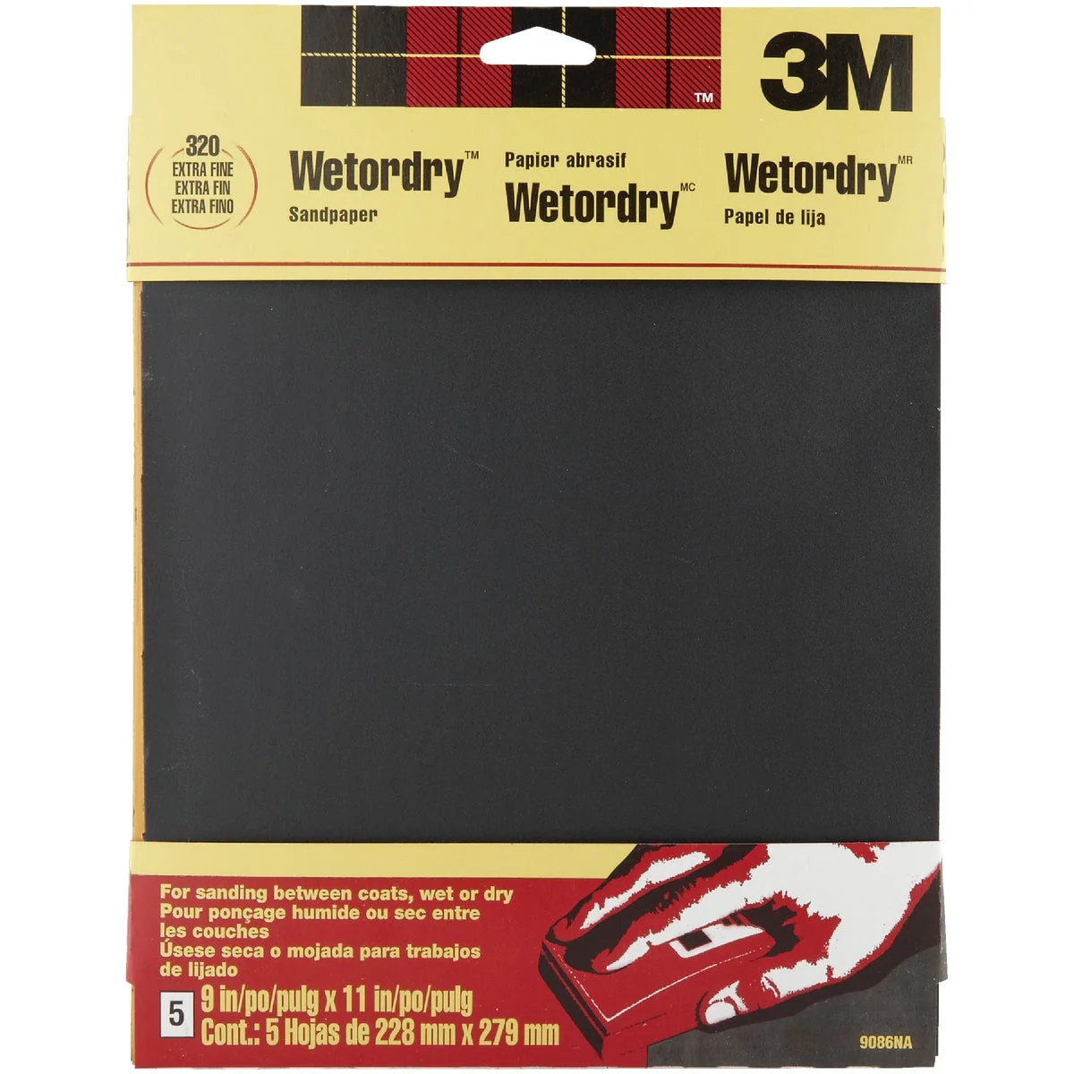 Casual 3M Wetordry 9 In. x 11 In. 320 Grit Extra Fine Sandpaper 5-Pack High-Quality