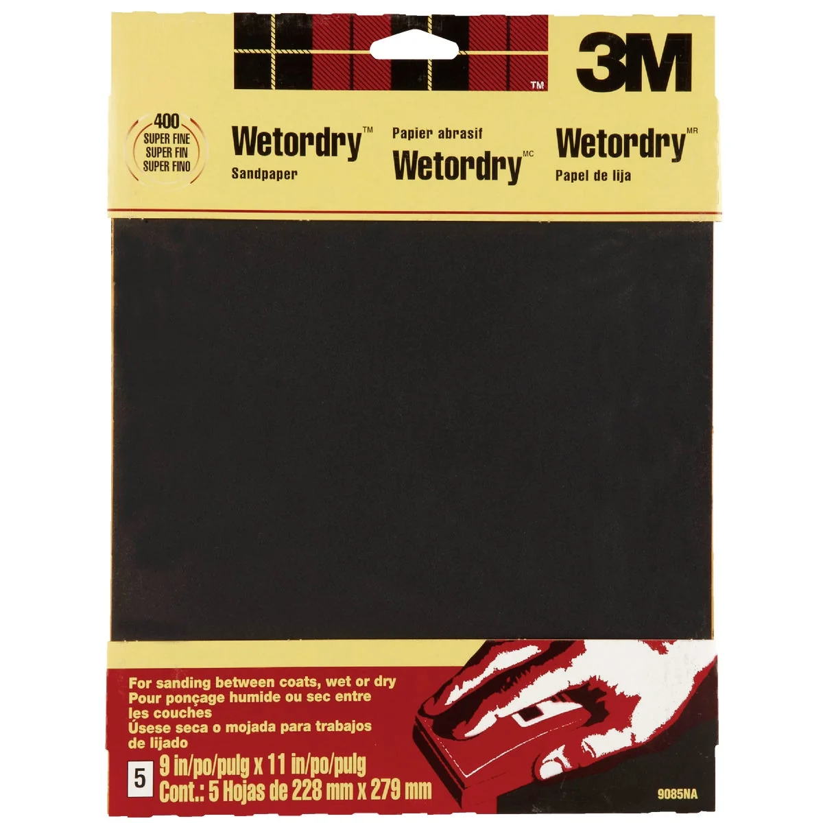 Modern 3M Wetordry 9 In. x 11 In. 400 Grit Super Fine Sandpaper 5-Pack Professional