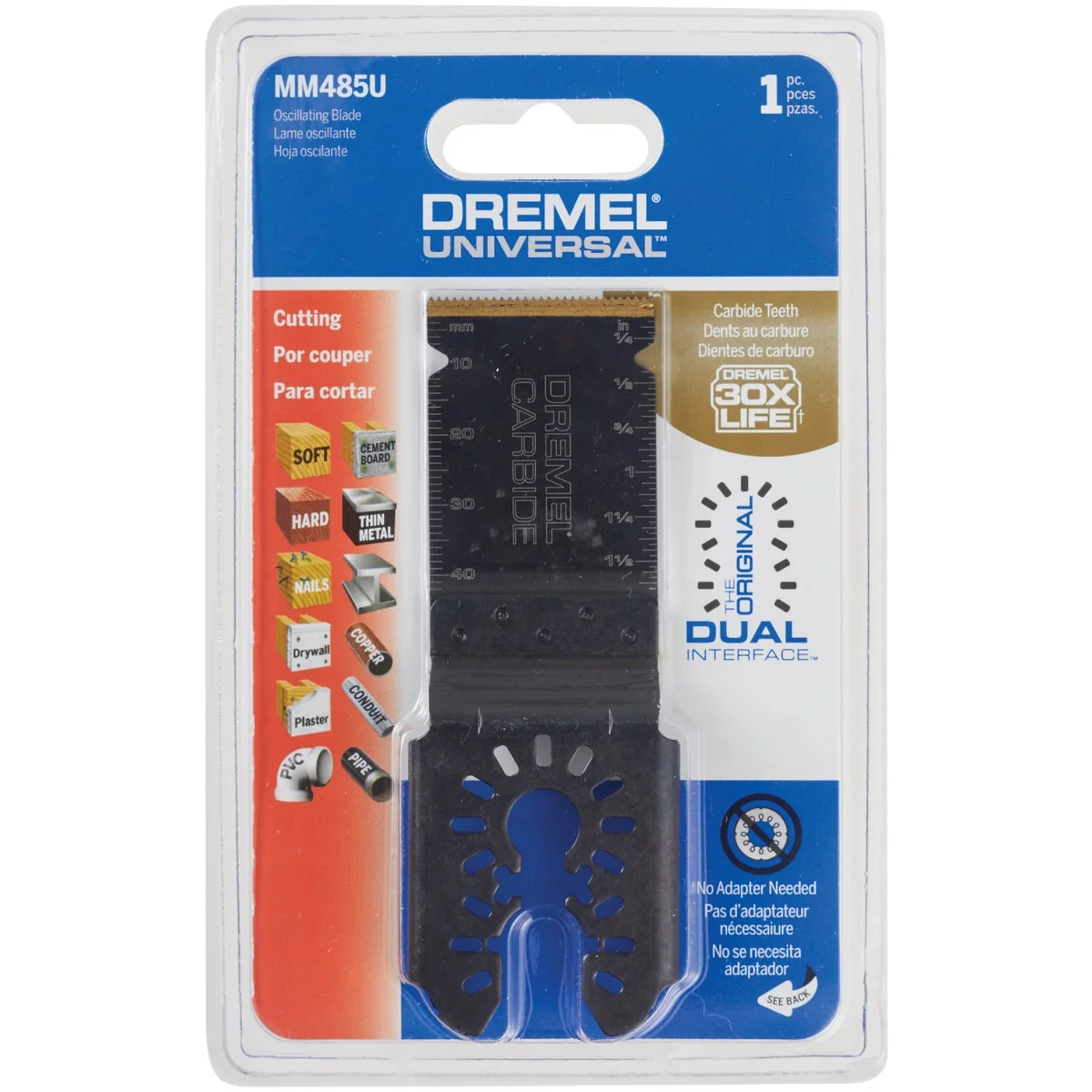 Elite Dremel Universal 1-1 4 In. Carbide Flush Cut Oscillating Blade Superior