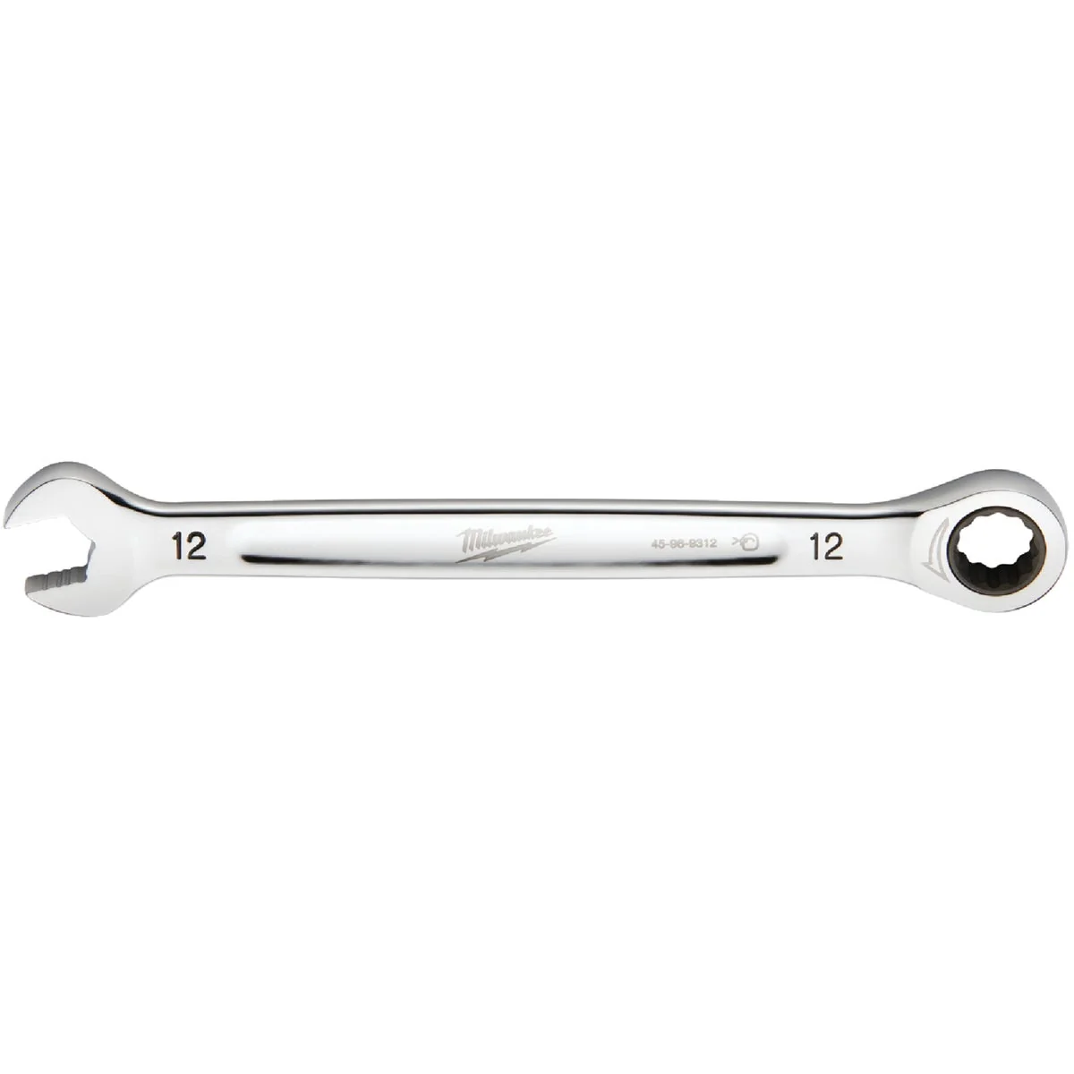 Traditional Milwaukee Metric 12 mm 12-Point Ratcheting Combination Wrench Prestigious