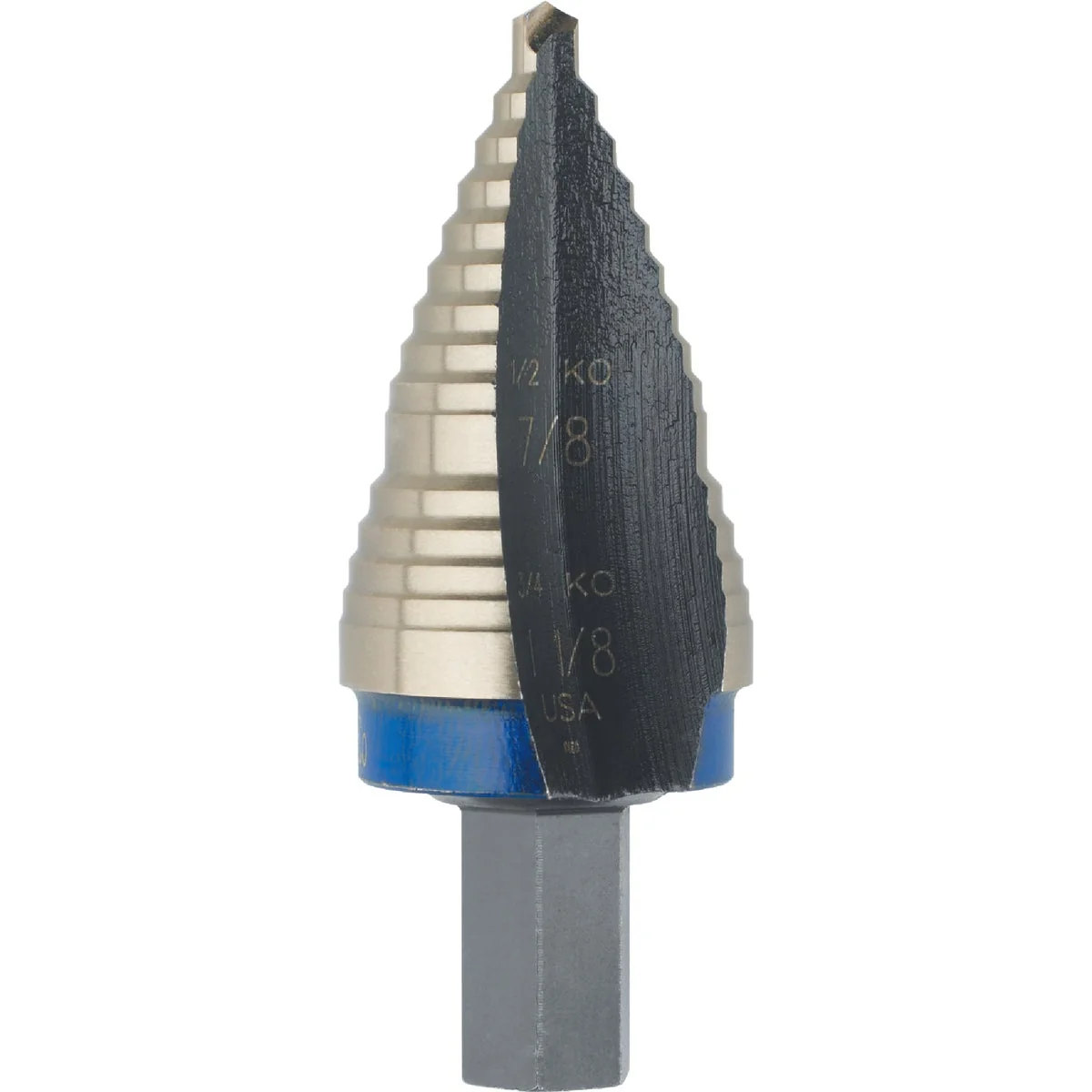 Relaxed Irwin Unibit 7 8 In. 1-1 8 In. 9 Step Drill Bit 2 Steps Enhanced