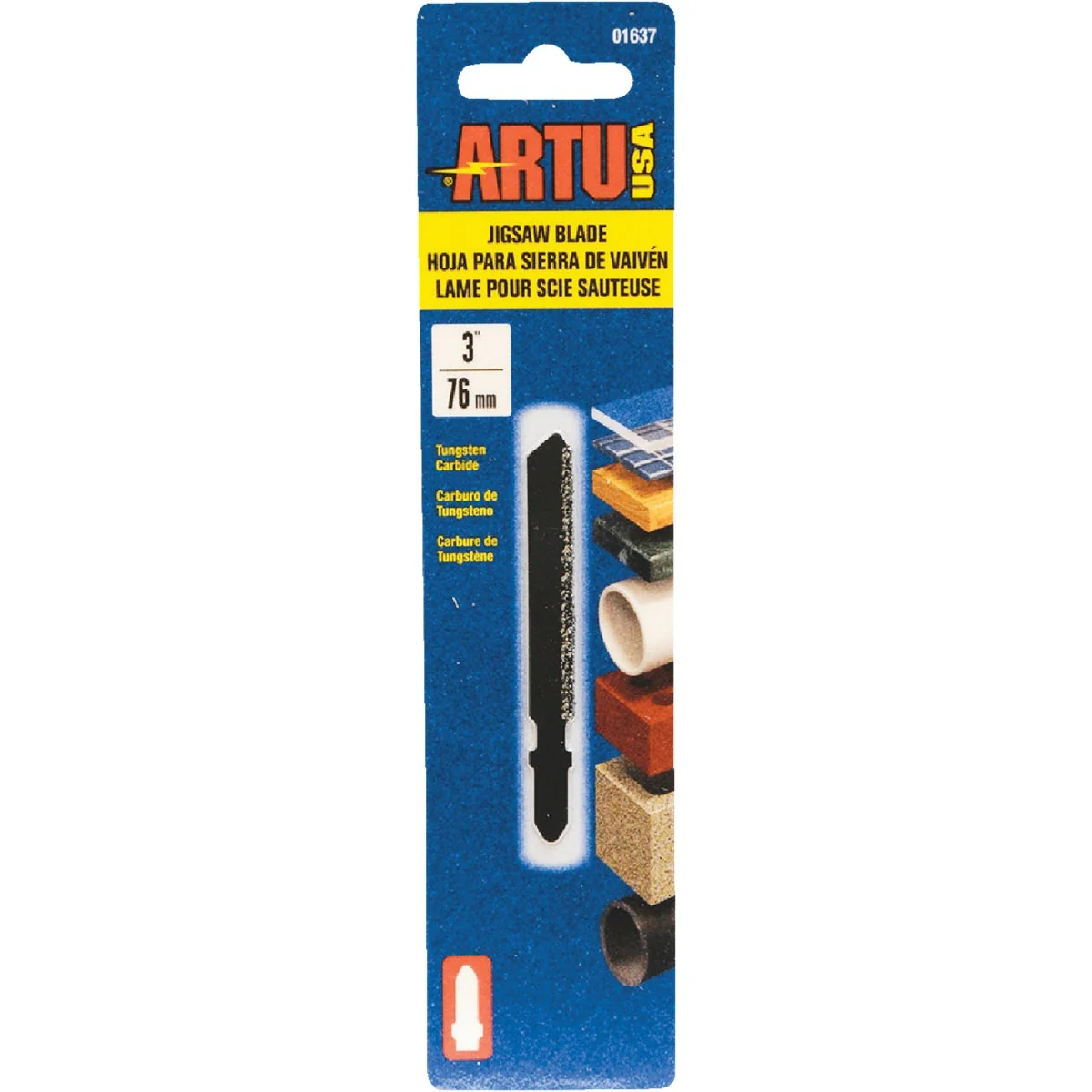 Next-Generation ARTU T-Shank 3 In. Carbide Grit Edge Jig Saw Blade Expertly Made